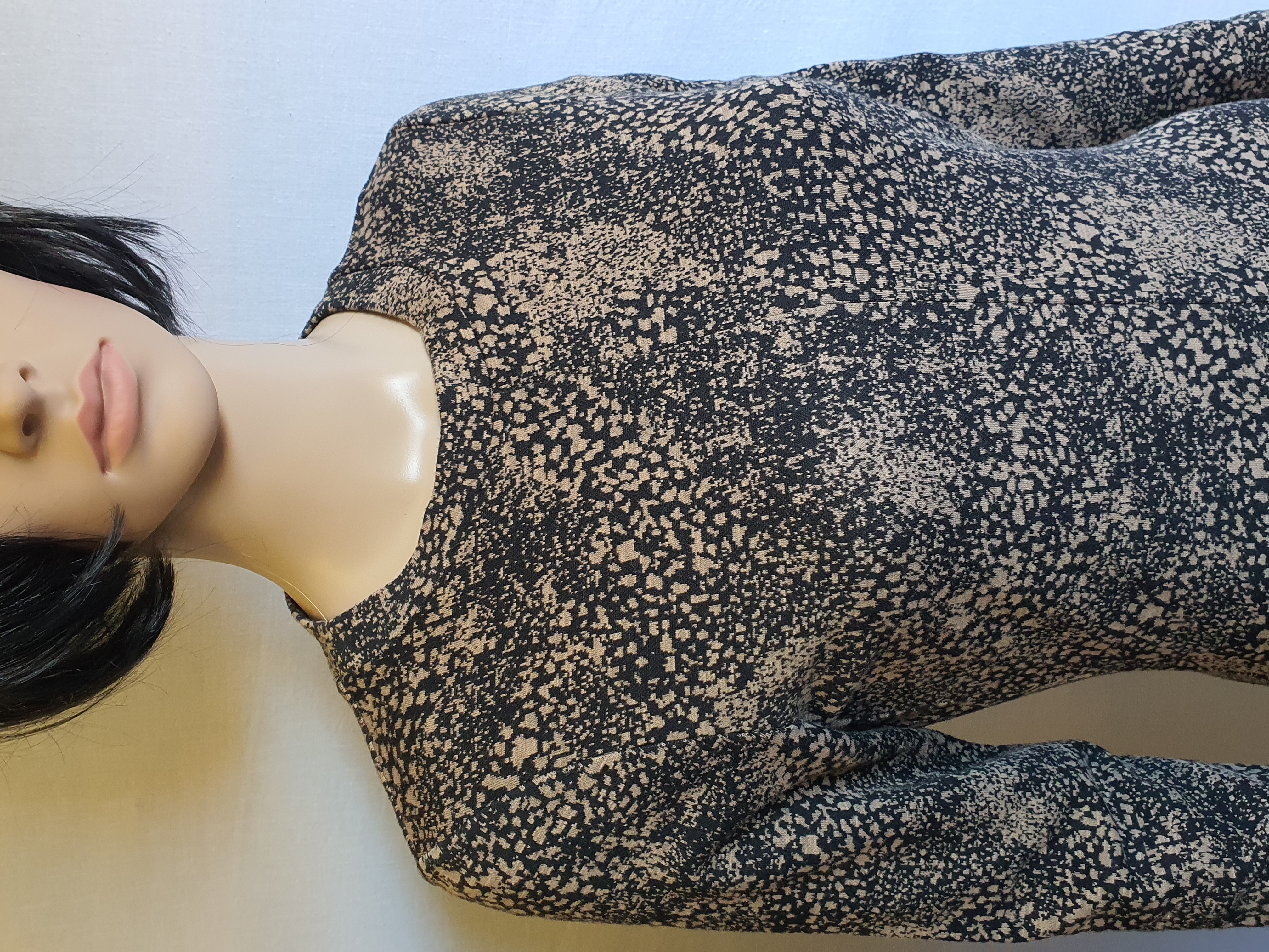 WHISTLES Multicolour Jacquard Leopard Flippy Dress size UK 10