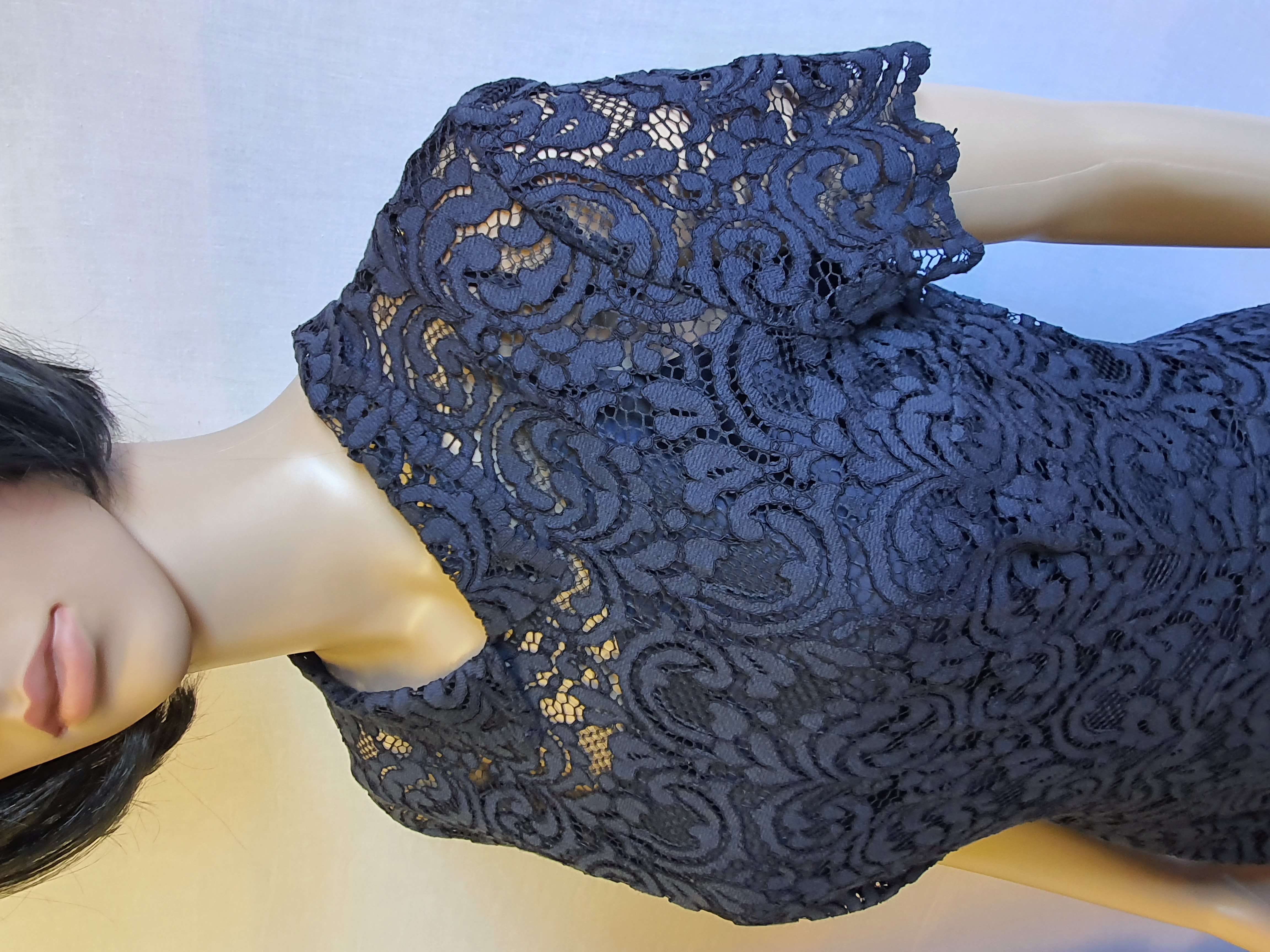 JACK WILLS Navy Blue Lace Dress Size UK 6