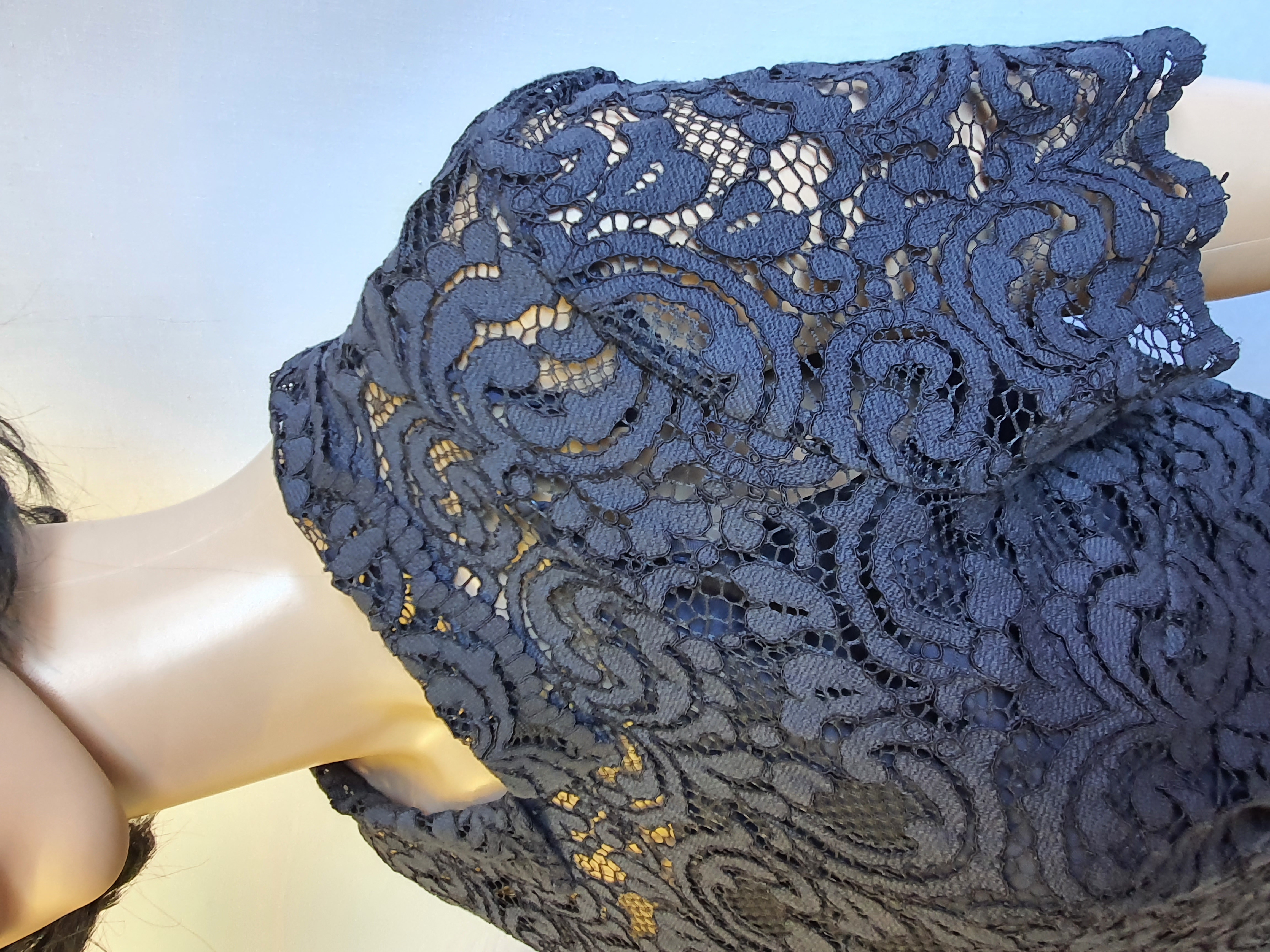 JACK WILLS Navy Blue Lace Dress Size UK 6