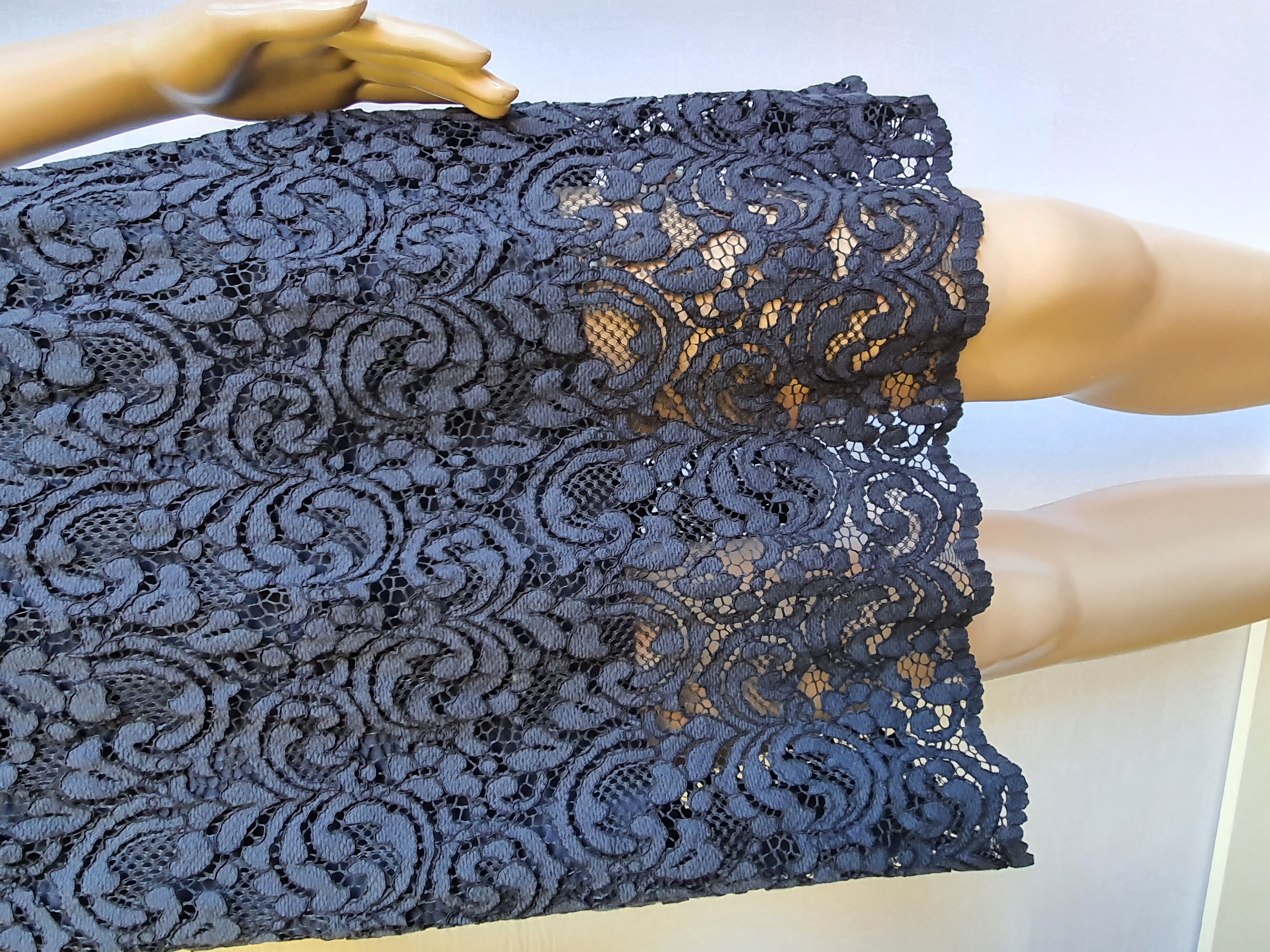 JACK WILLS Navy Blue Lace Dress Size UK 6