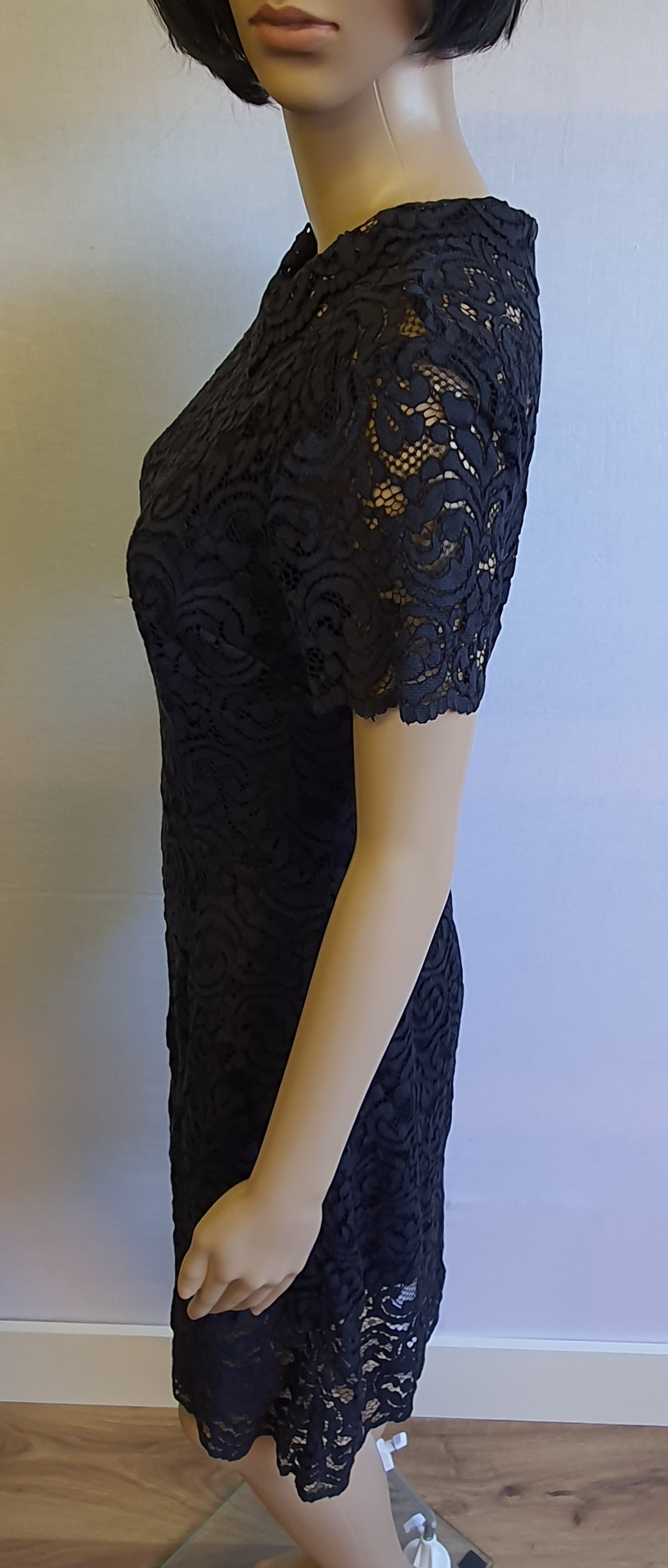 JACK WILLS Navy Blue Lace Dress Size UK 6