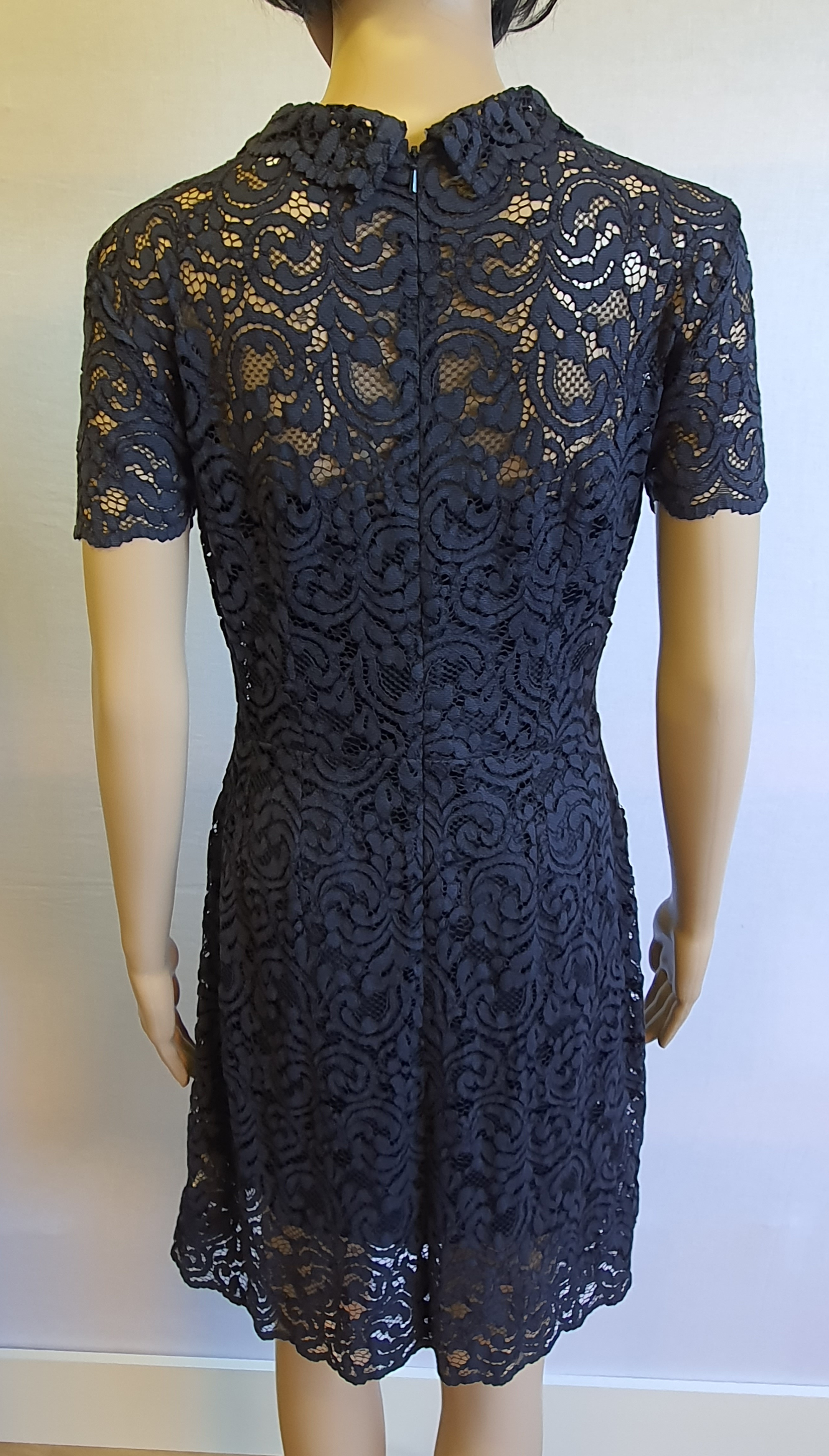 JACK WILLS Navy Blue Lace Dress Size UK 6