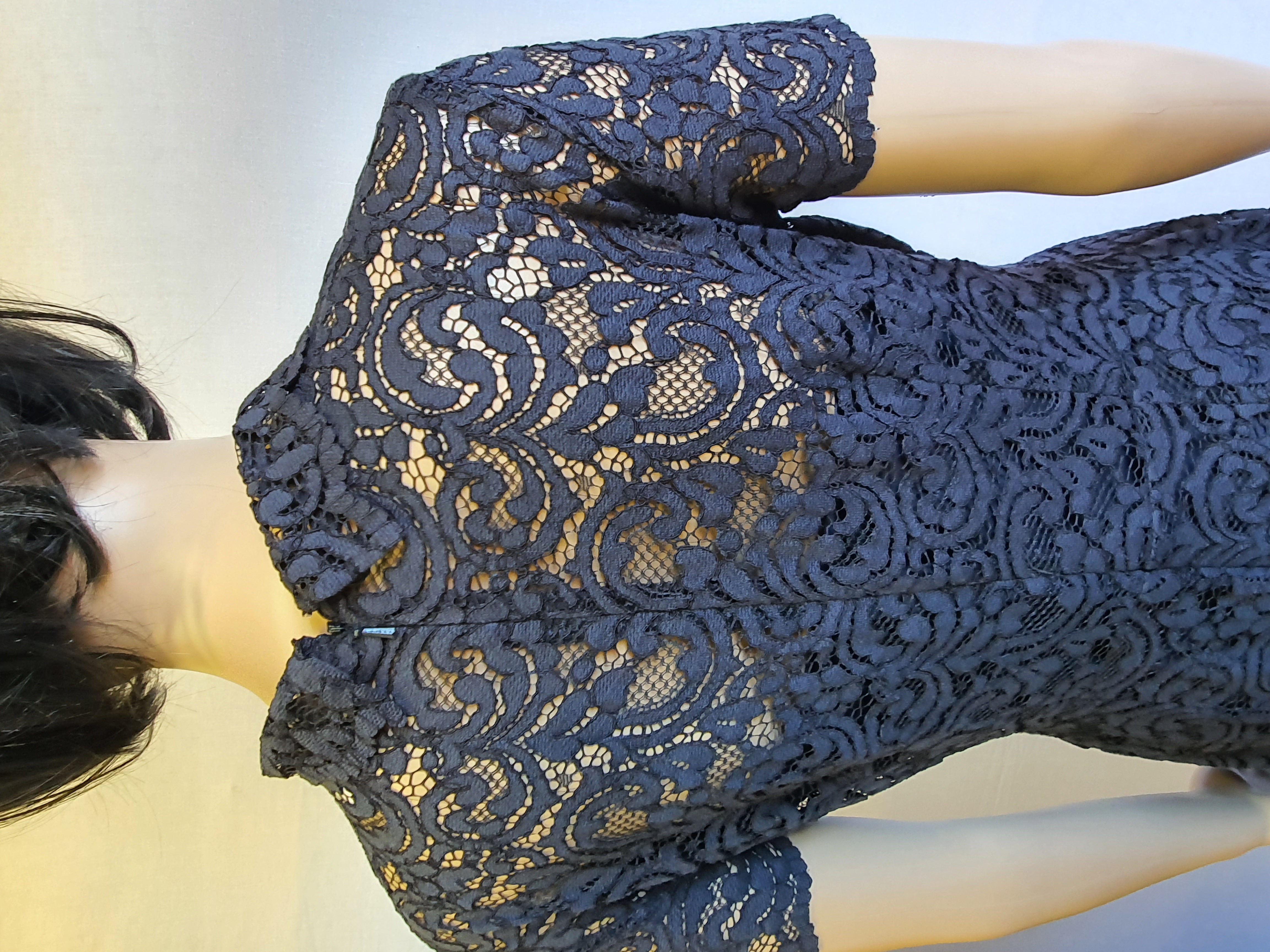 JACK WILLS Navy Blue Lace Dress Size UK 6