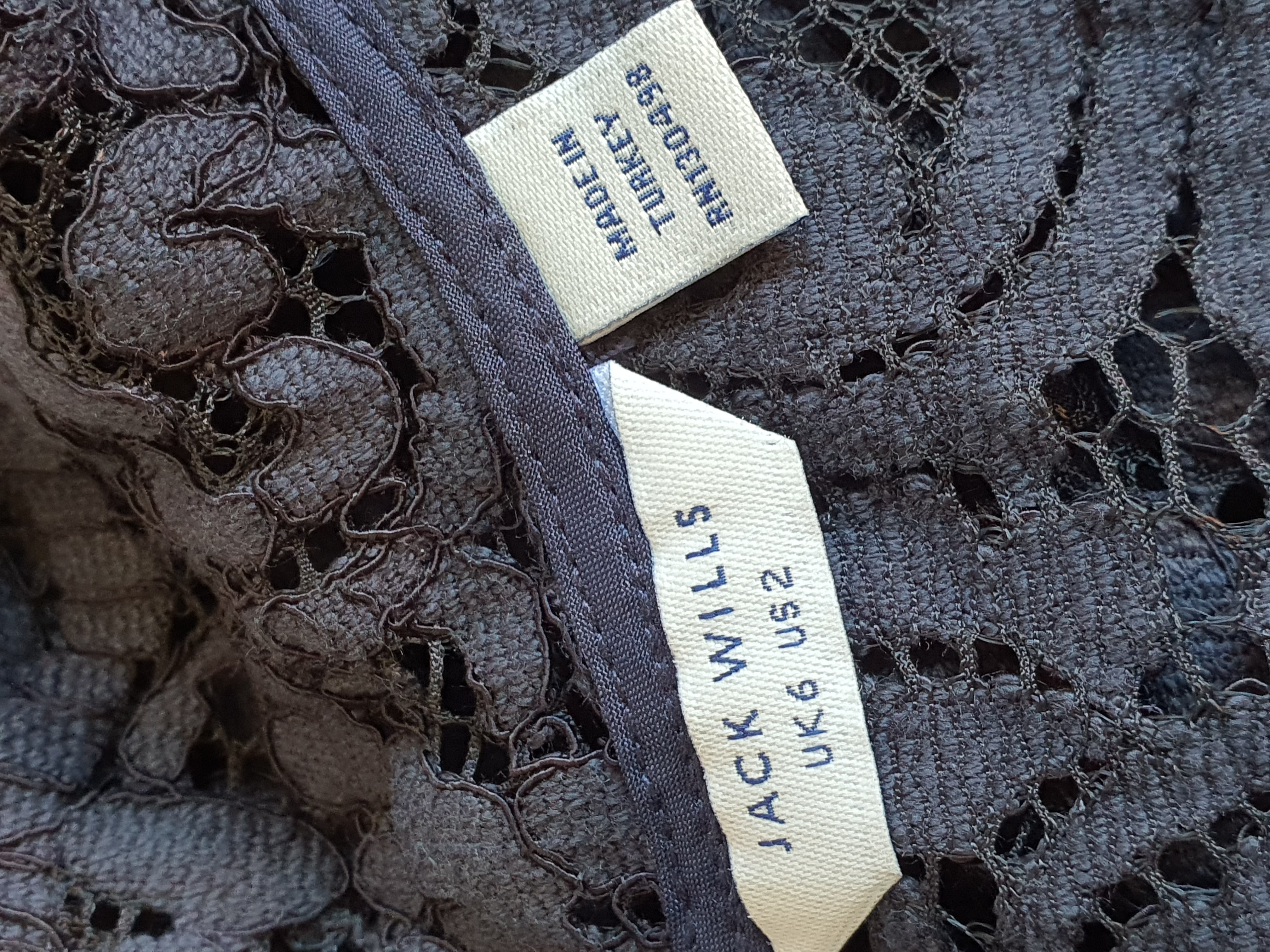 JACK WILLS Navy Blue Lace Dress Size UK 6