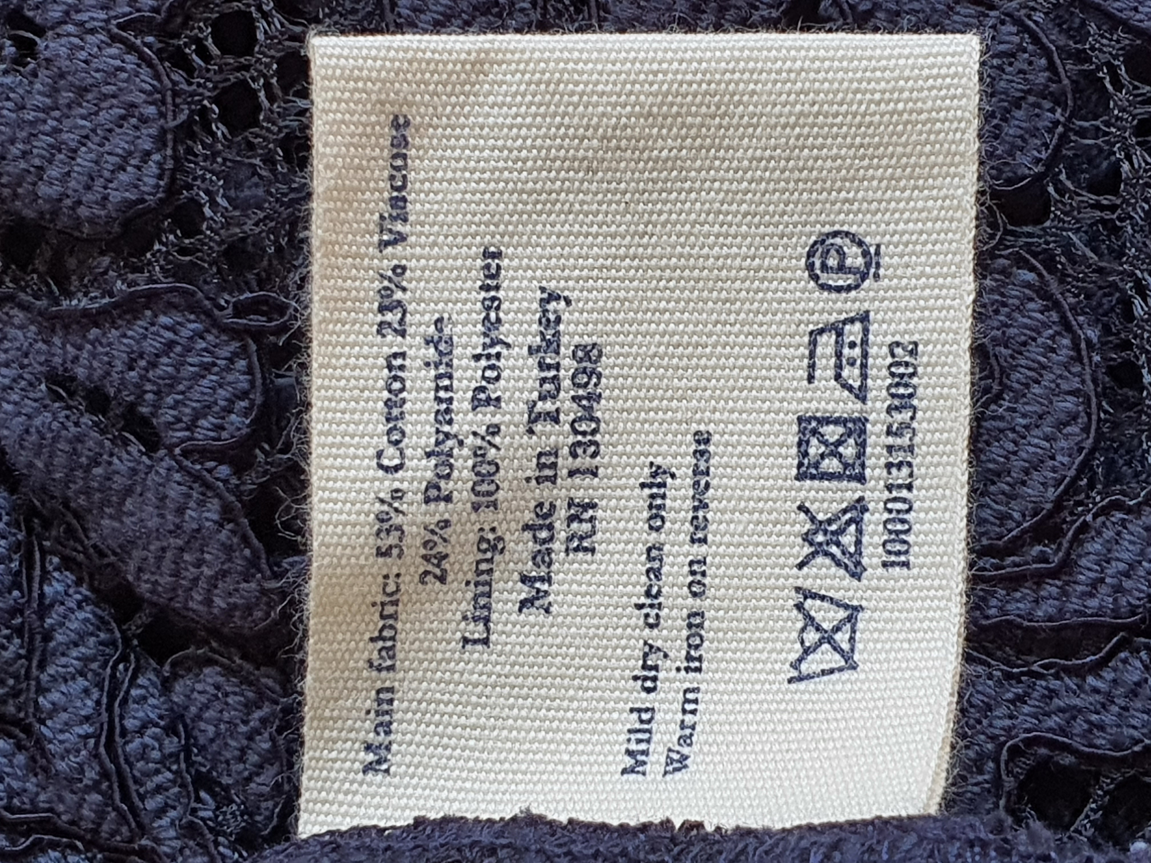 JACK WILLS Navy Blue Lace Dress Size UK 6