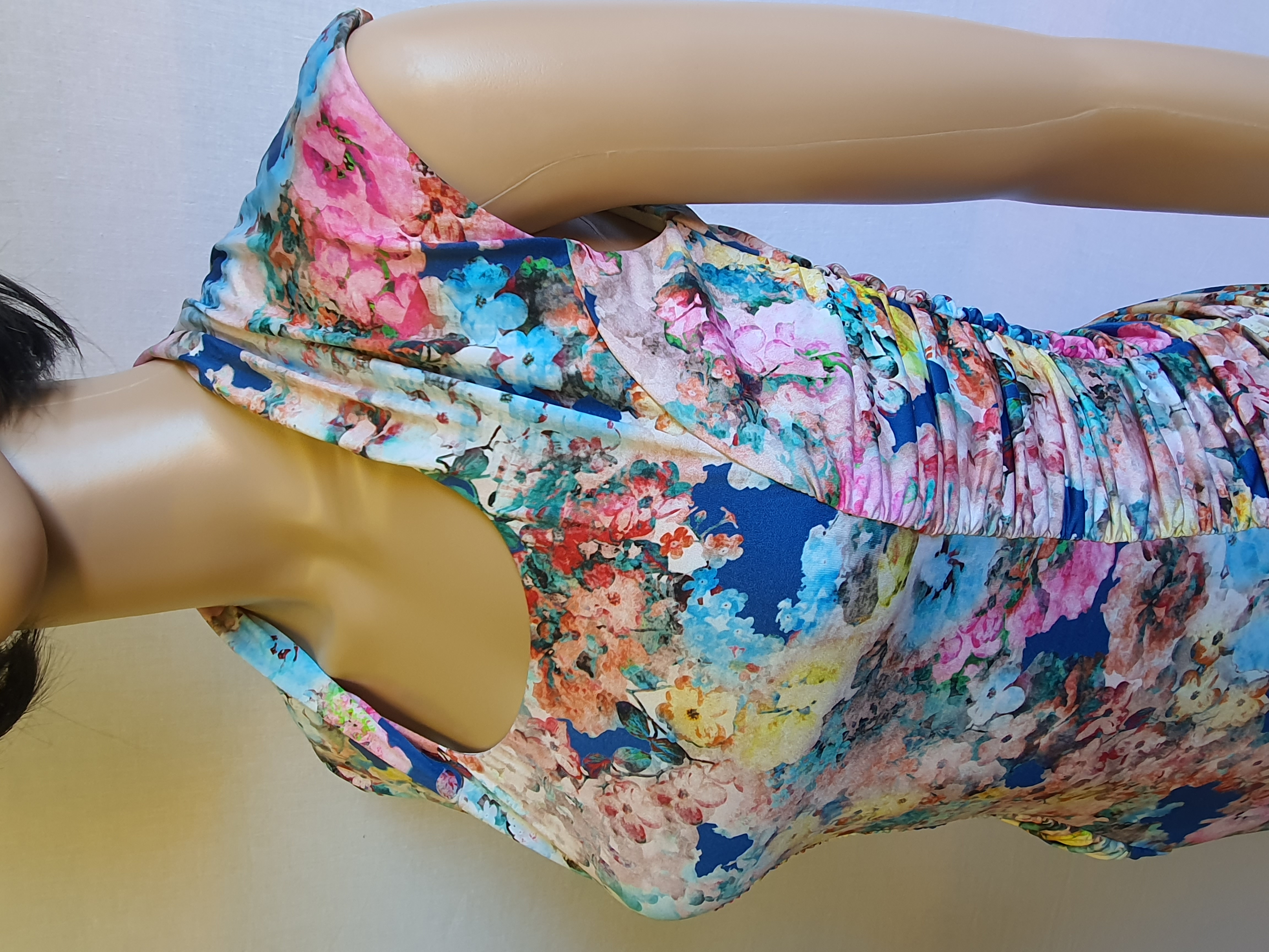 PHASE EIGHT Floral Print Stretchy Pencil Party Dress size UK8