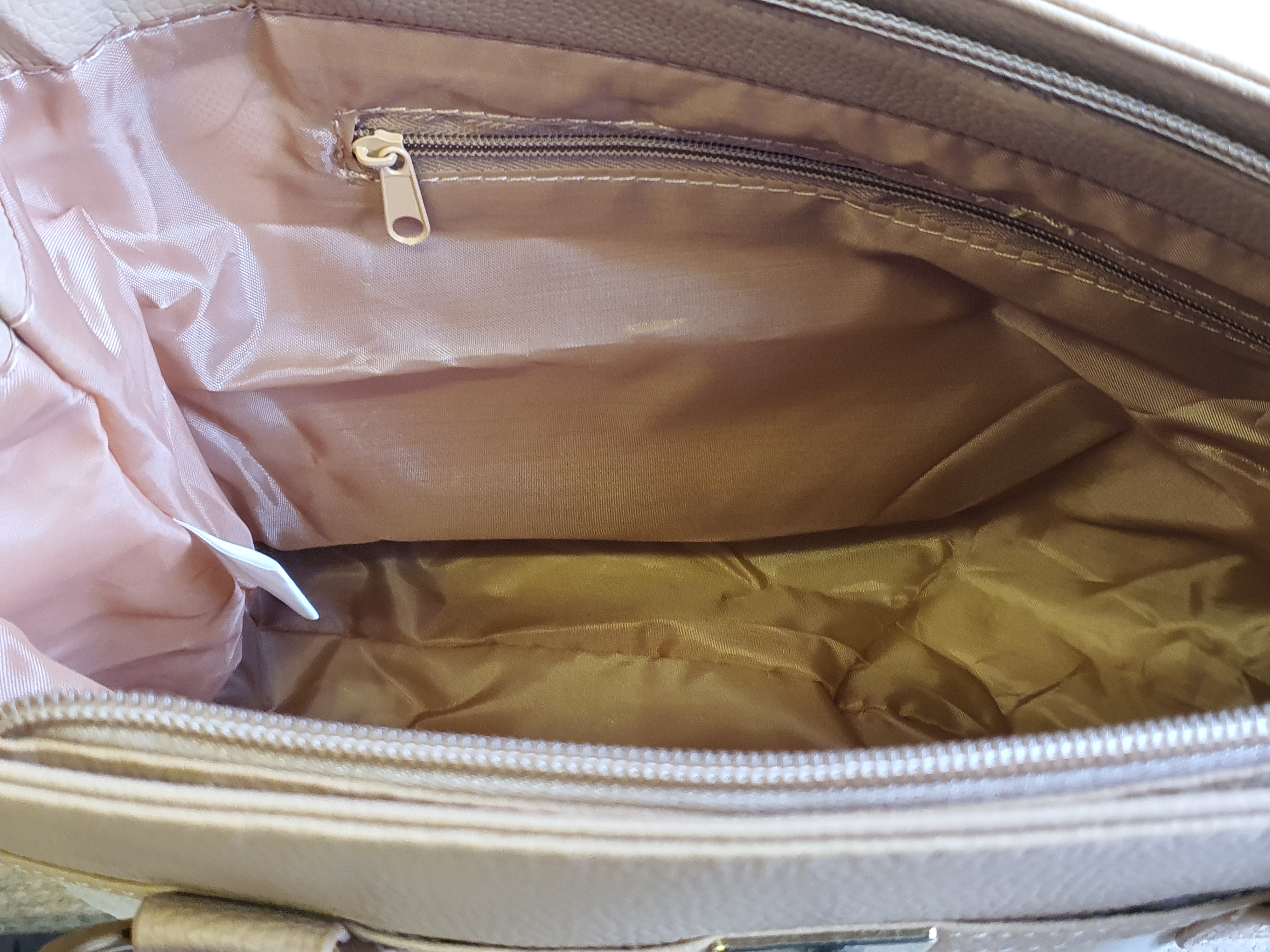 TED LAPIDUS Brown Fawn Coloured.Soft touch Handbag-NEW