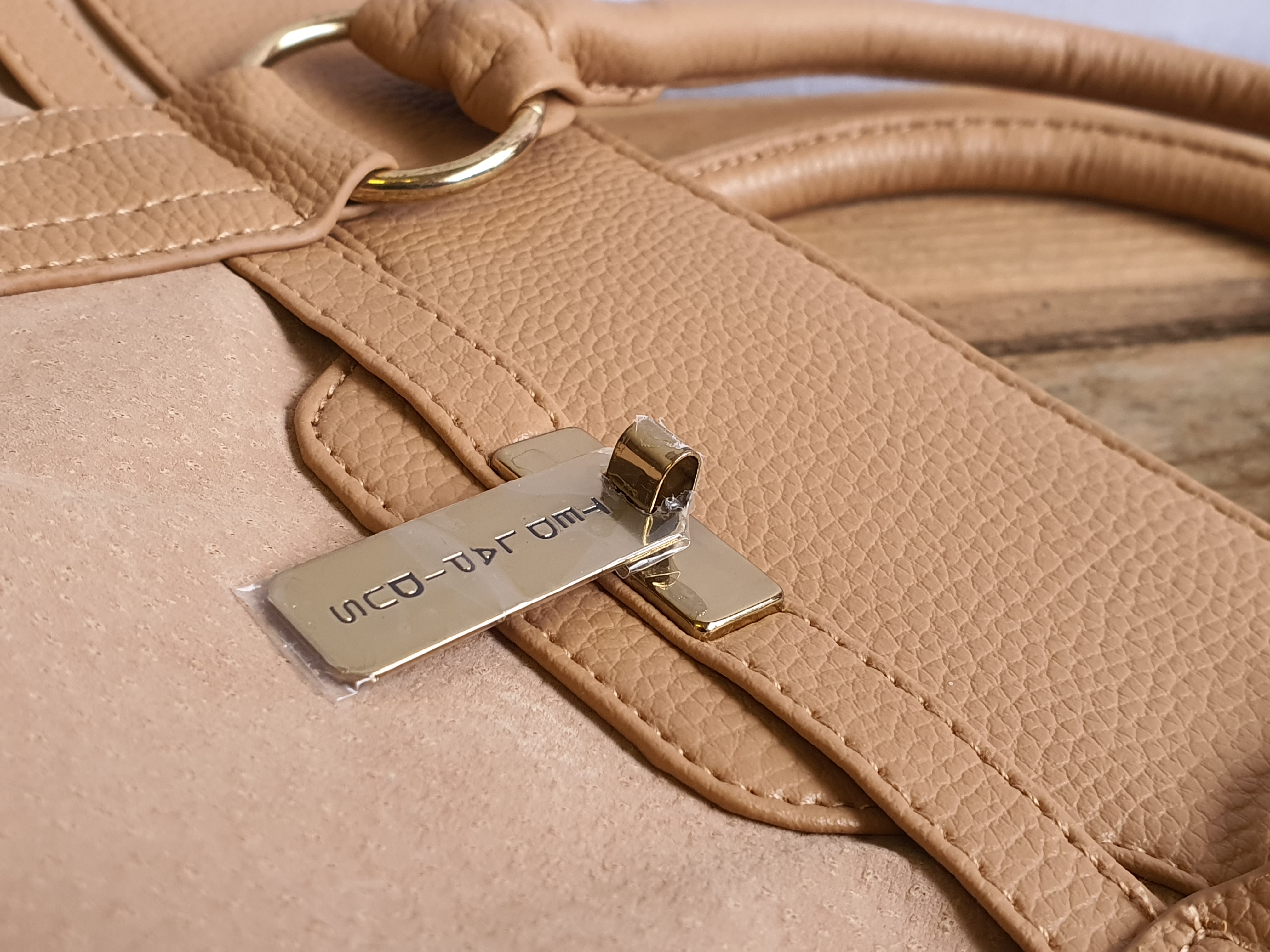 TED LAPIDUS Brown Fawn Coloured.Soft touch Handbag-NEW