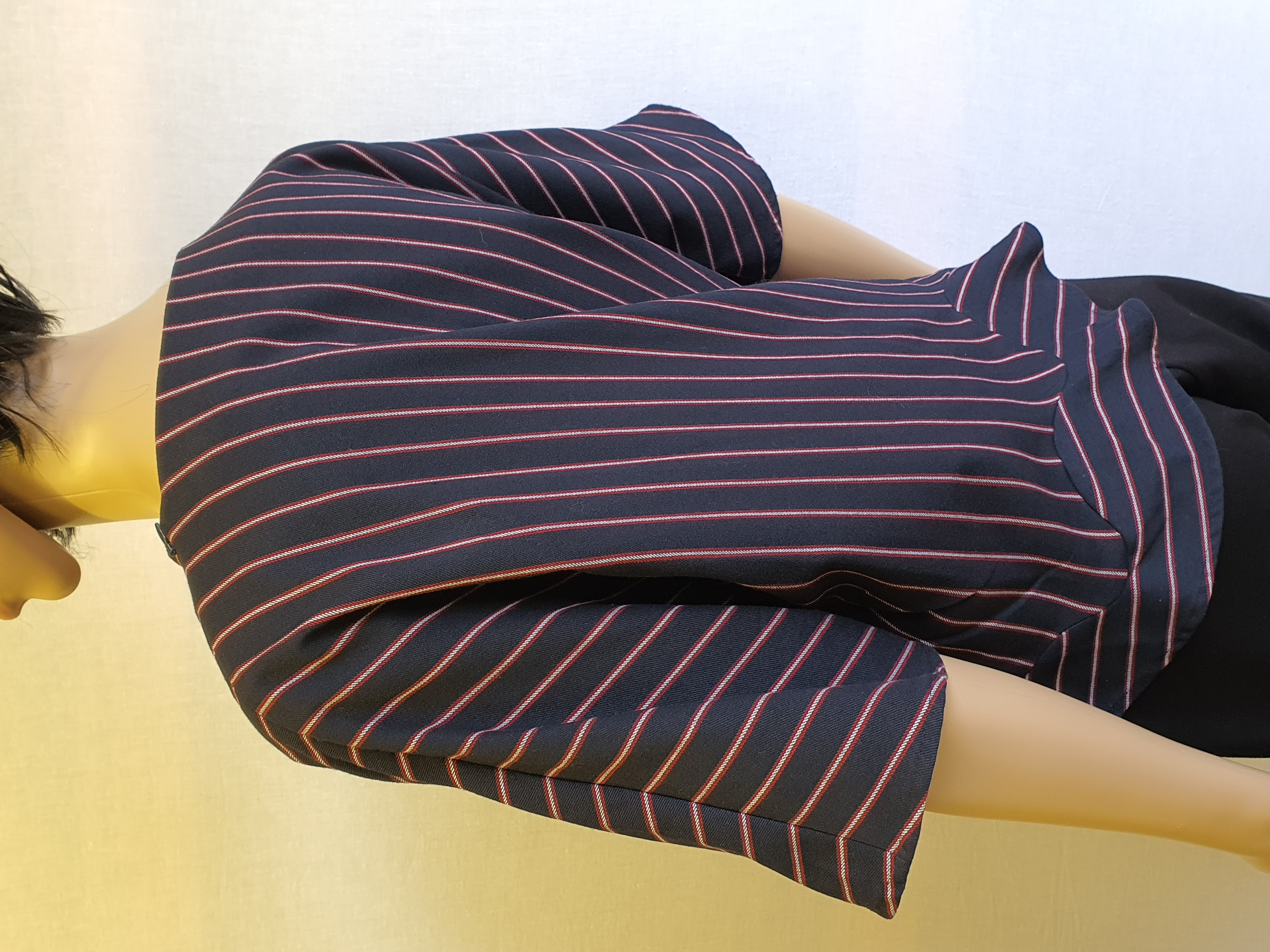 ZARA BASIC Stipe Short Sleeve Top Size Small