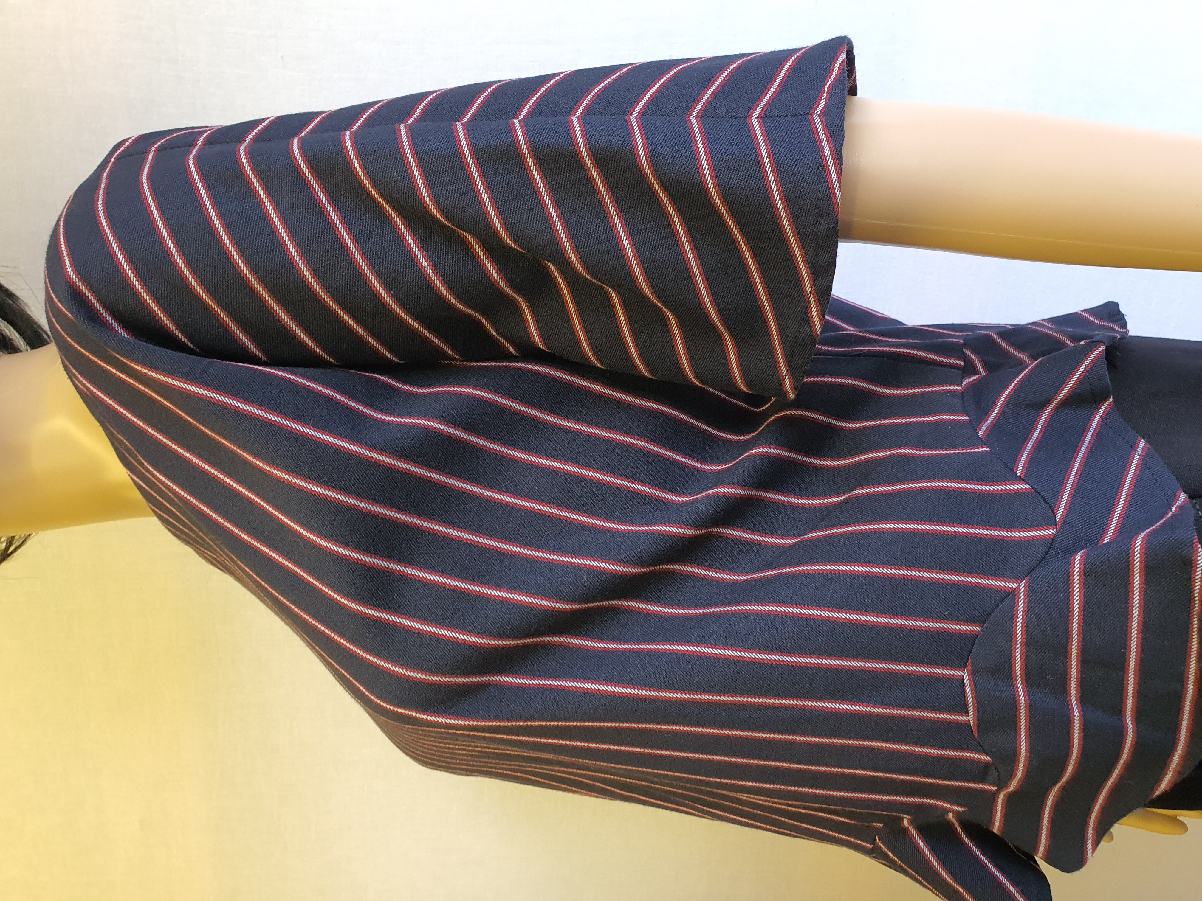ZARA BASIC Stipe Short Sleeve Top Size Small