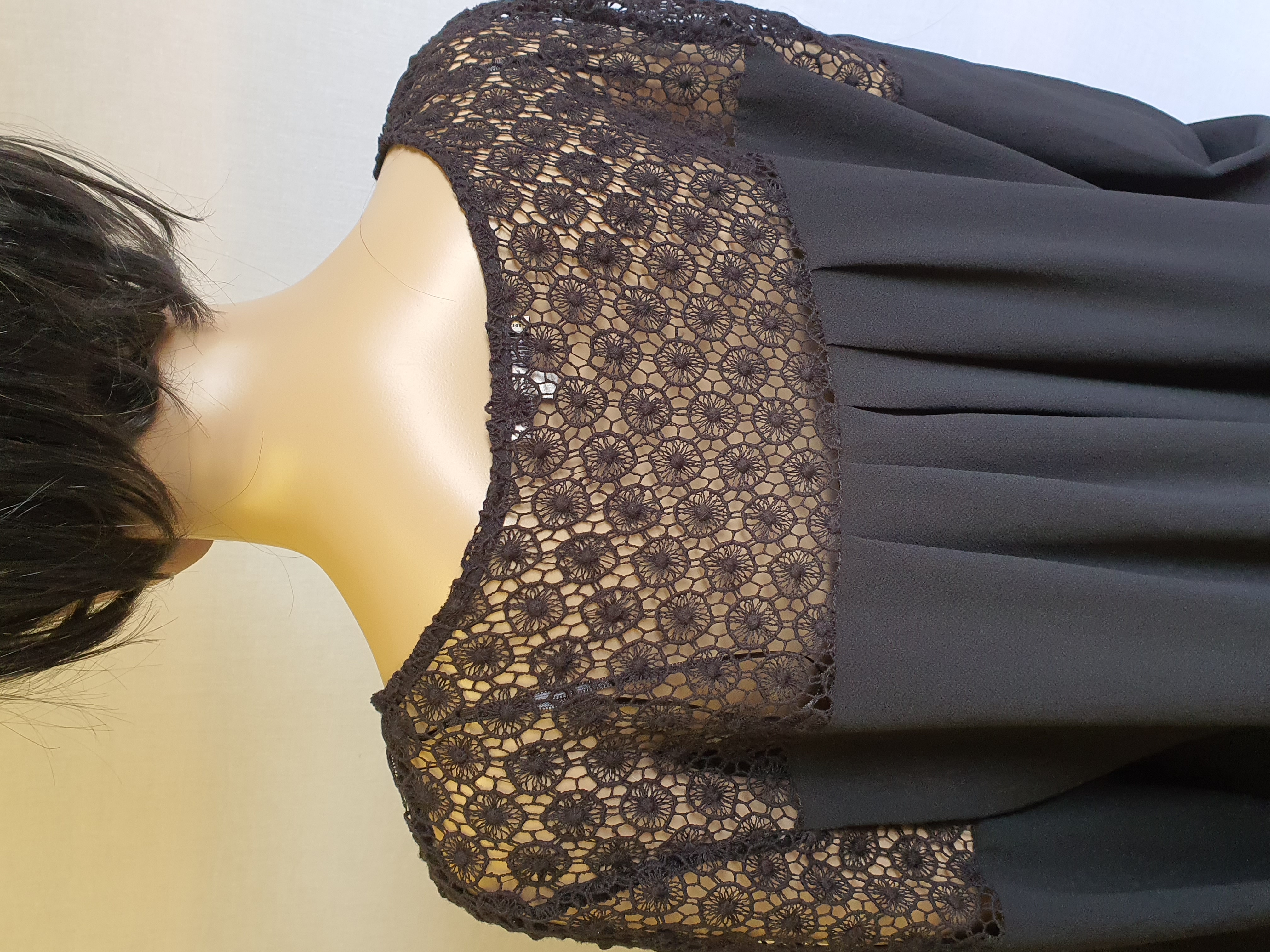 LIMITED EDITION By M&S Black Lacy Top Size UK 14