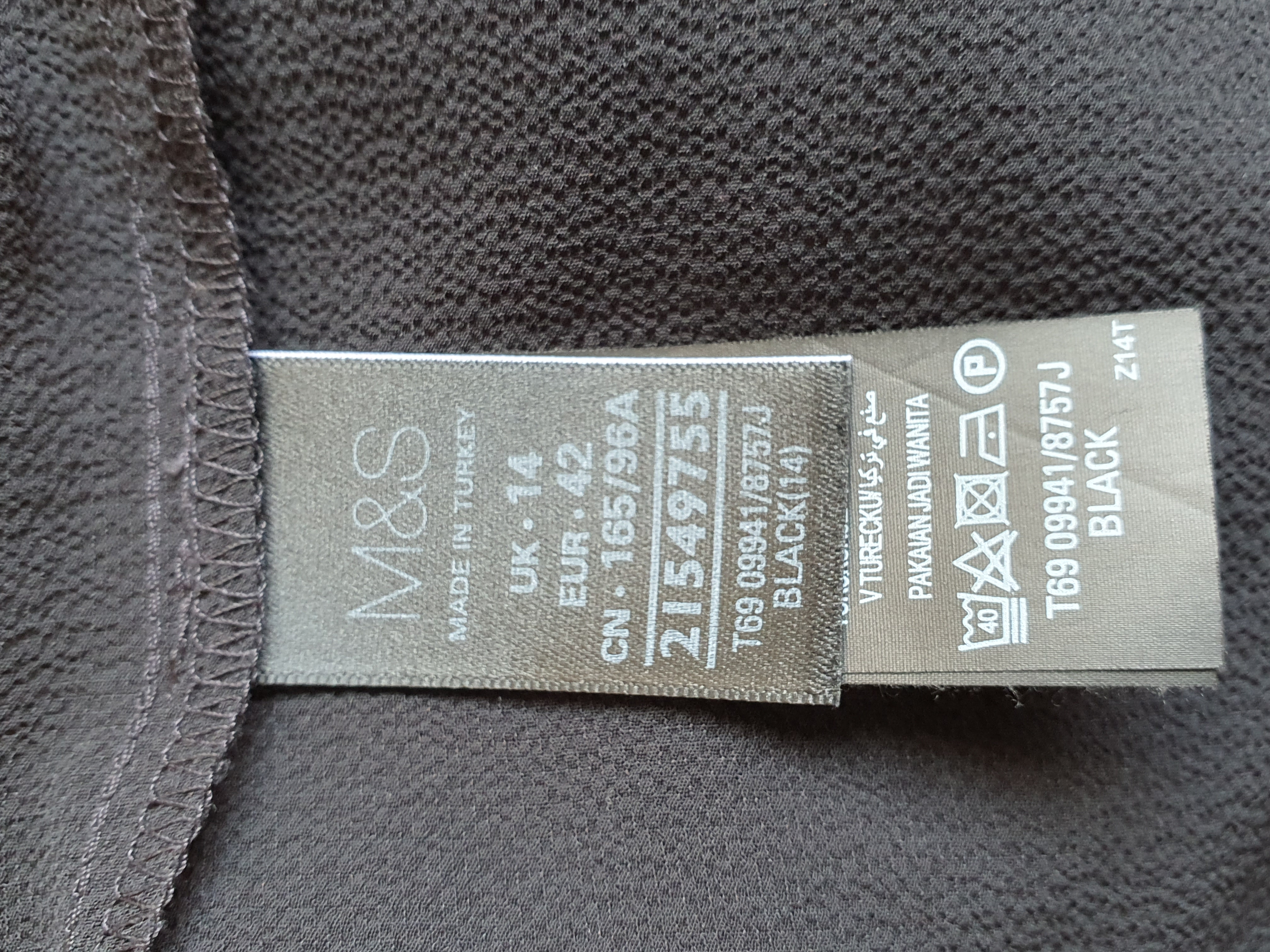 LIMITED EDITION By M&S Black Lacy Top Size UK 14