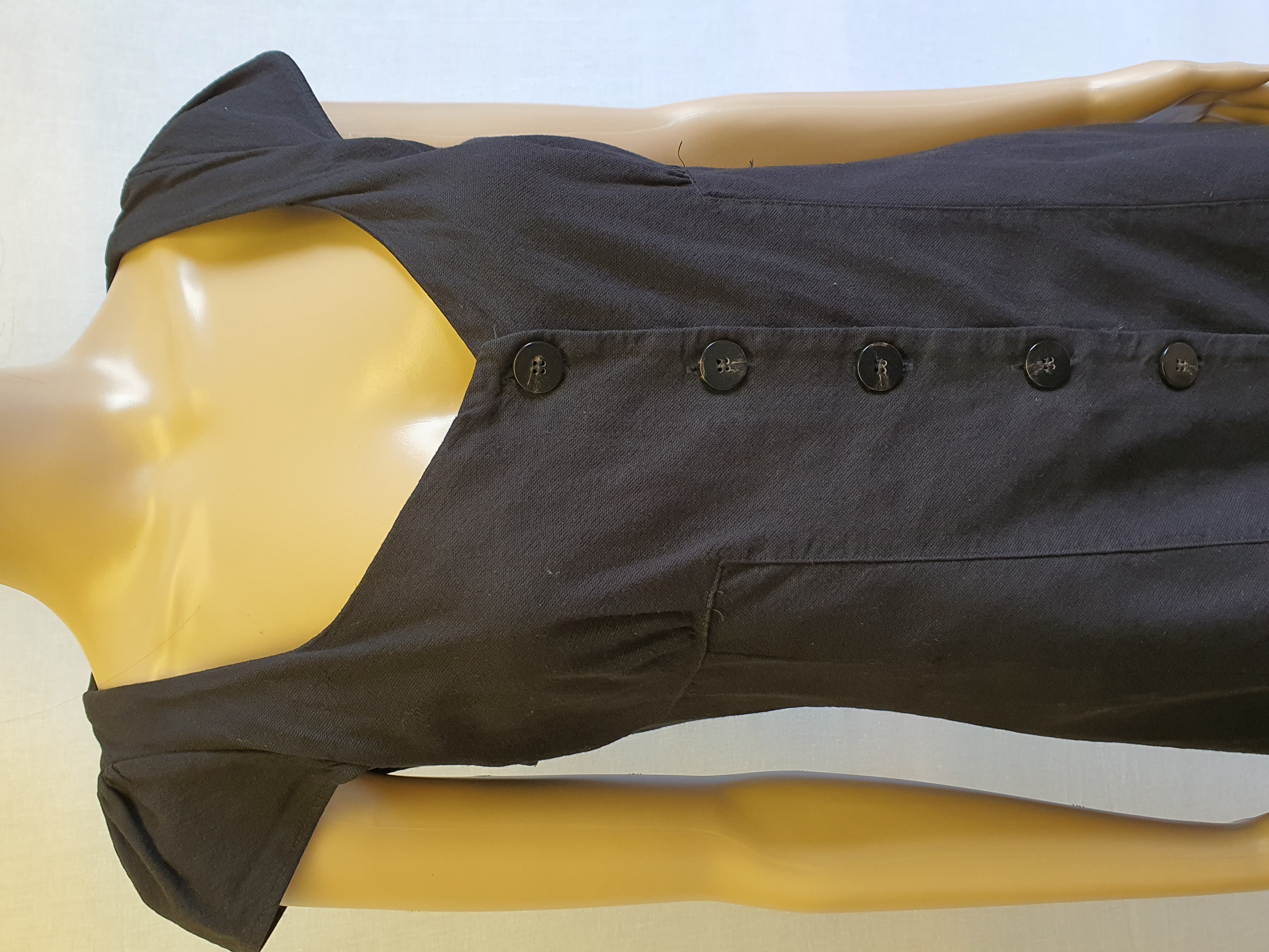 ZARA Black Buttoned Midi Dress Size L - New with Tag RRP £25.99