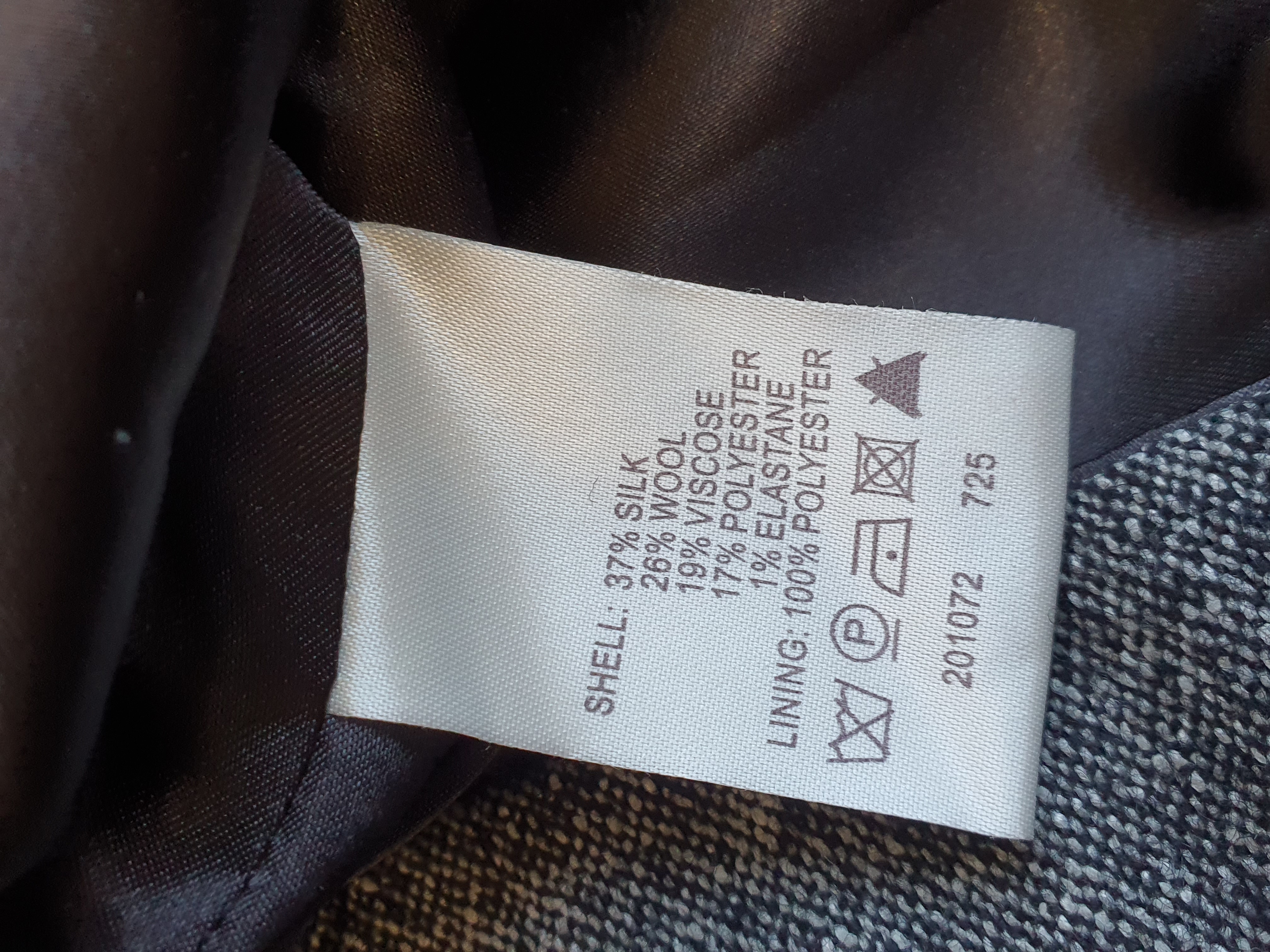 PHASE EIGHT Fully Lined Grey Overlap Dress with Belt Size UK 12