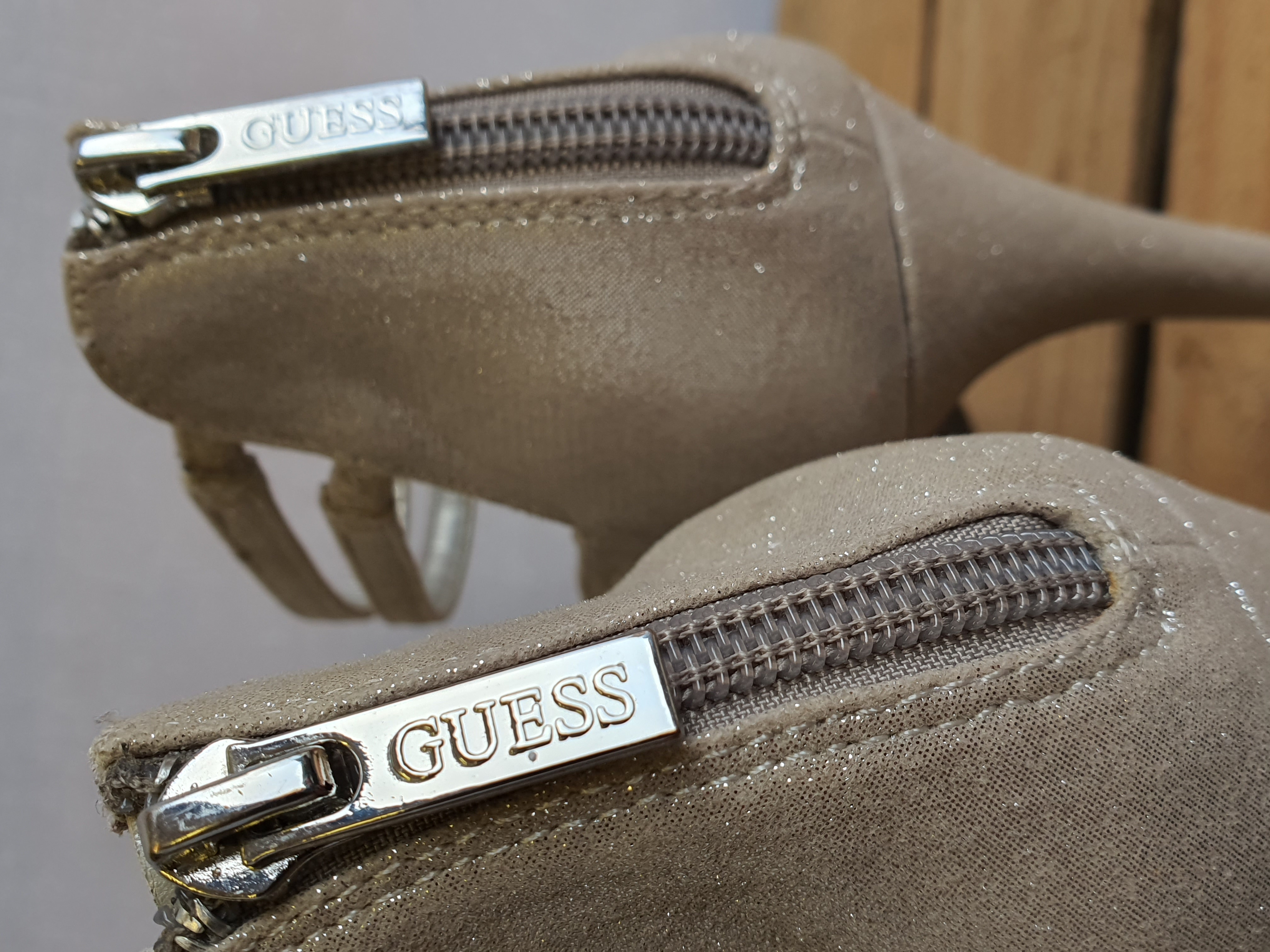 GUESS Grey Strappy Heels Size UK 6 EUR 39