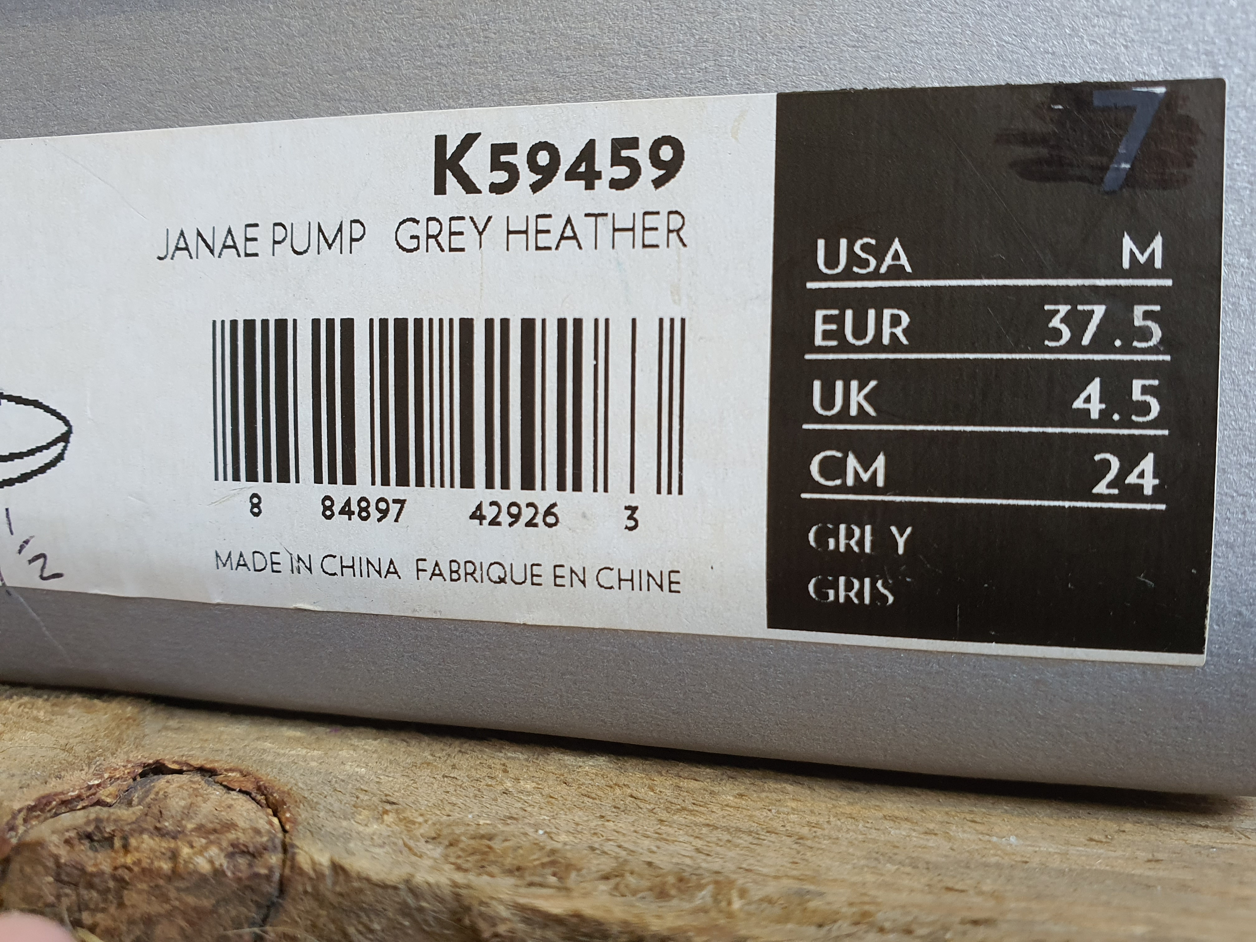 ROCKPORT Grey Heather 4" Heels Size UK 4.5- NEW