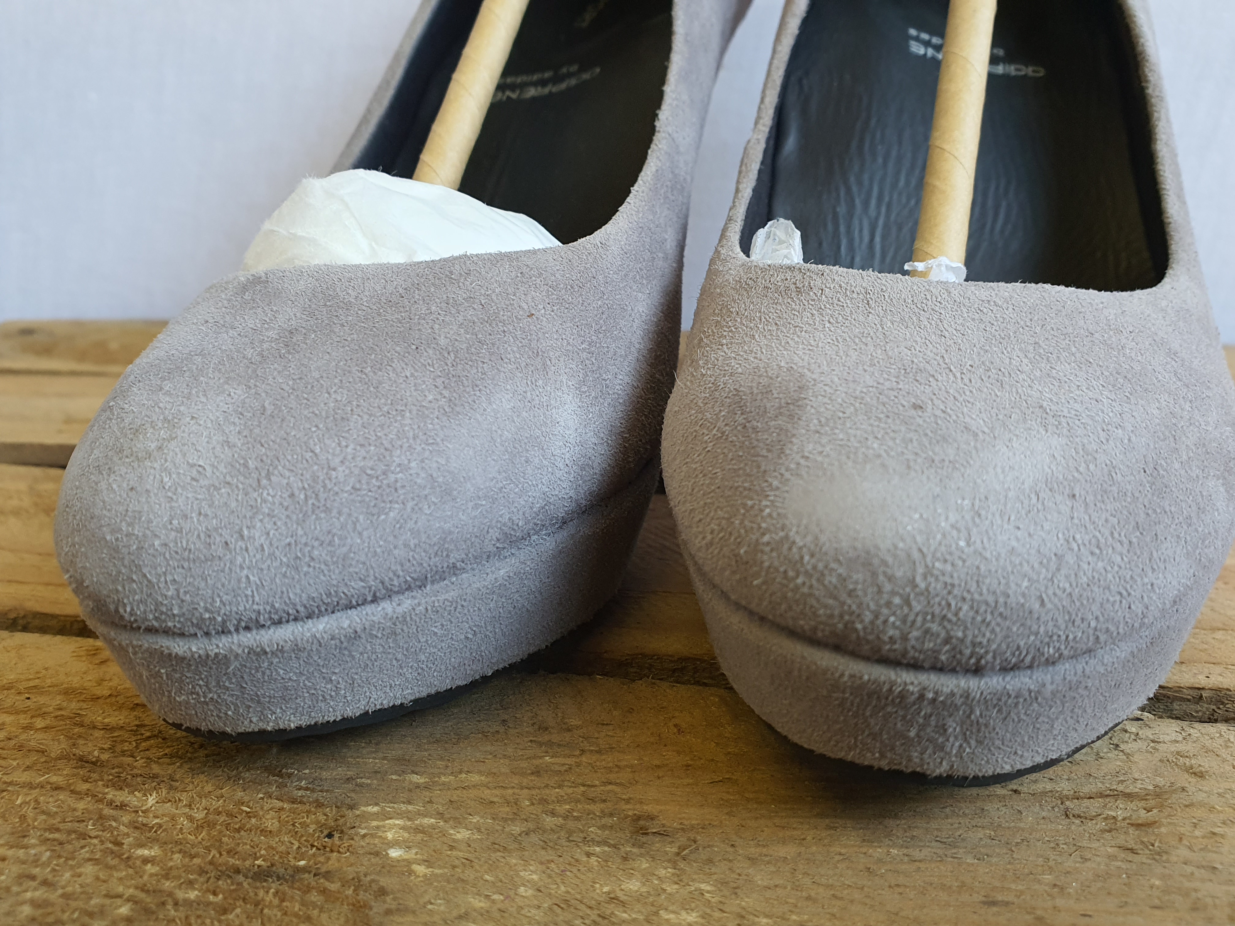 ROCKPORT Grey Heather 4" Heels Size UK 4.5- NEW