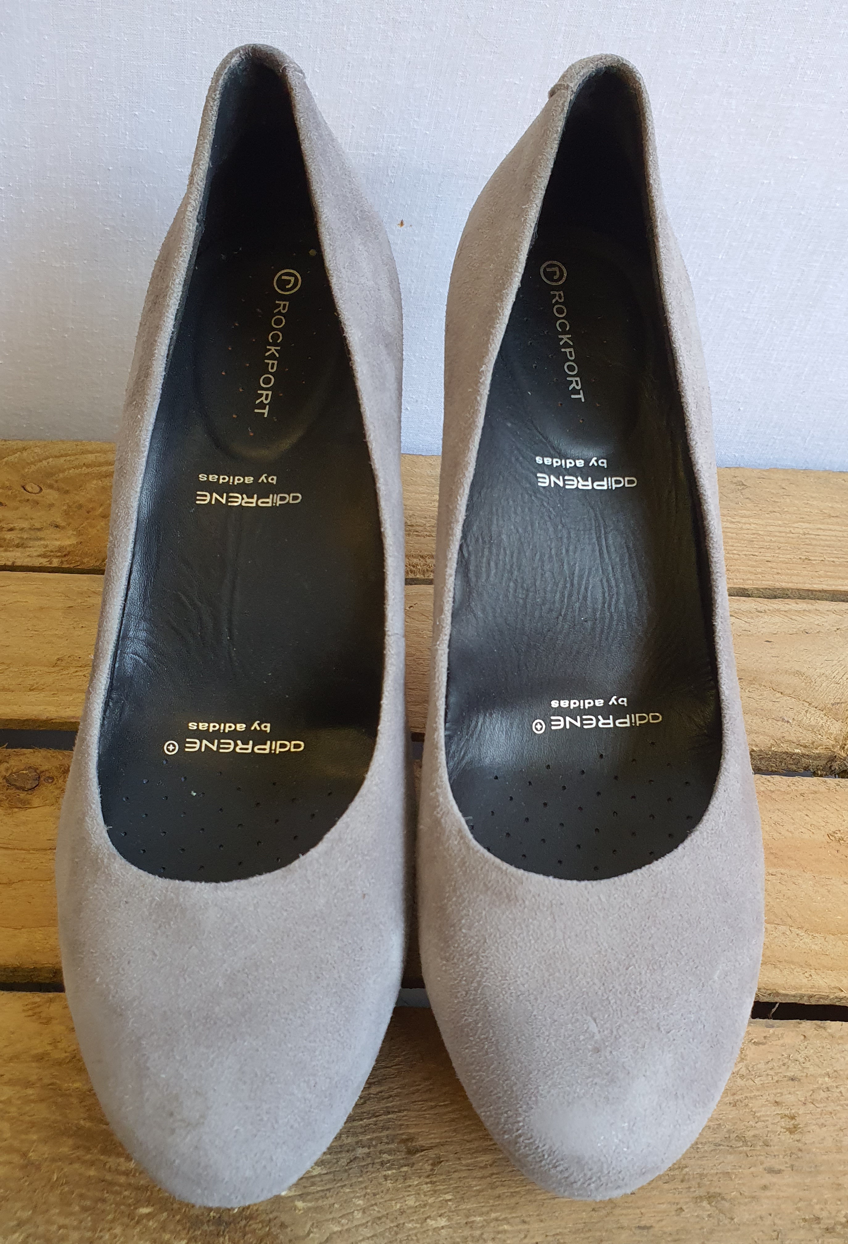 ROCKPORT Grey Heather 4" Heels Size UK 4.5- NEW