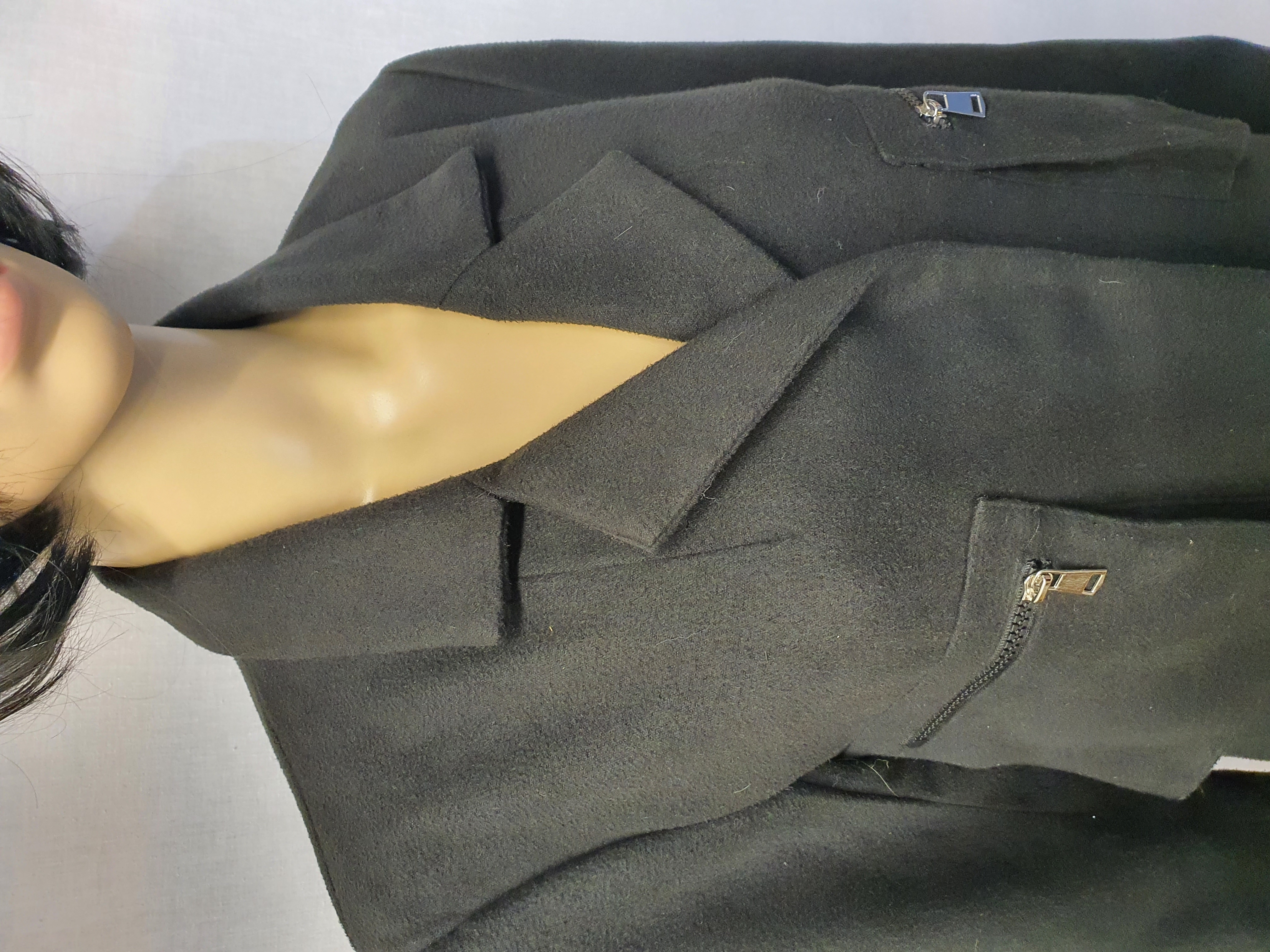 MISSGUIDED Black Multi Pocket Coat Size UK10
