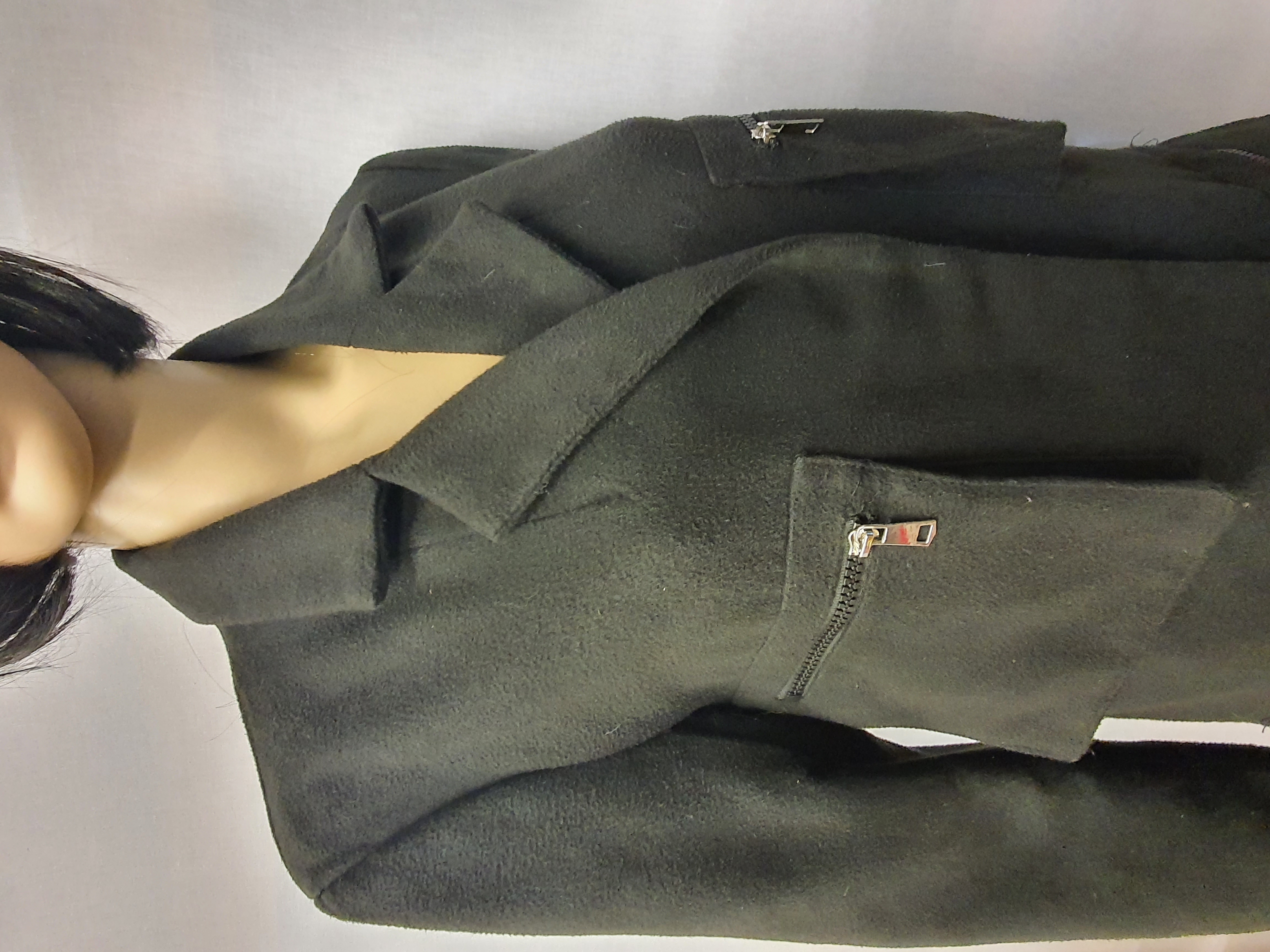 MISSGUIDED Black Multi Pocket Coat Size UK10