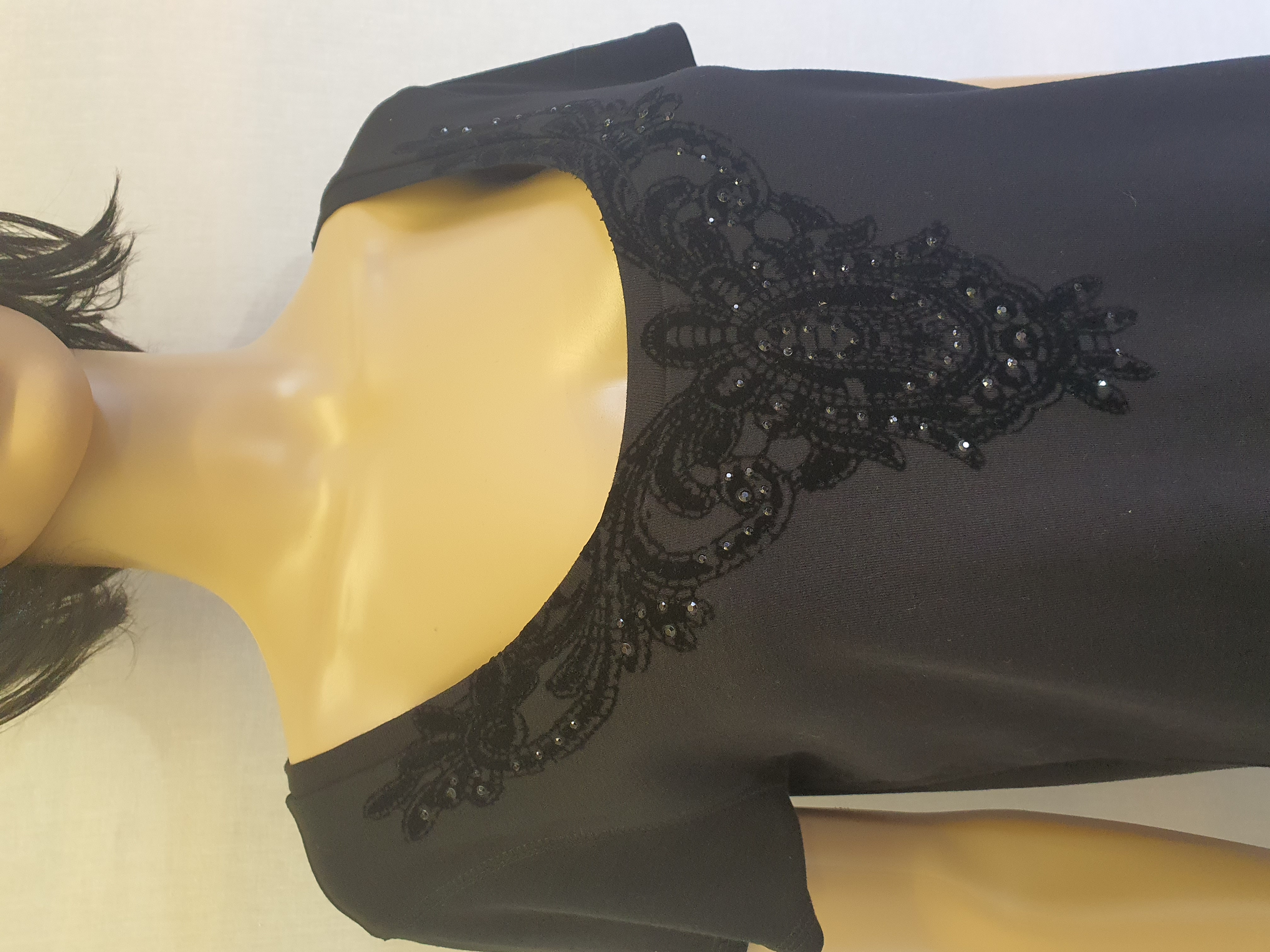 MARKS & SPENCER Black Short Sleeve Top Size UK20