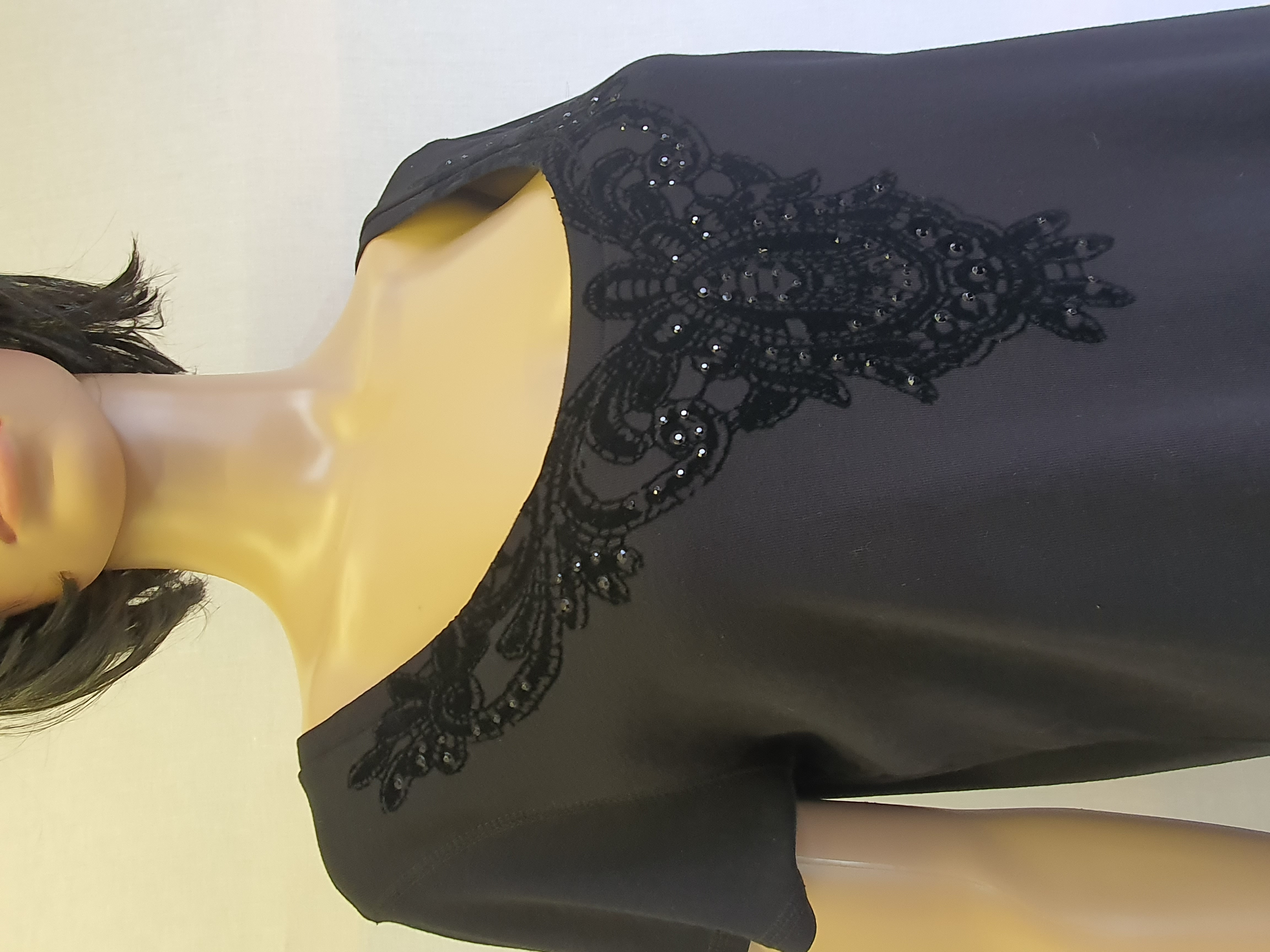 MARKS & SPENCER Black Short Sleeve Top Size UK20