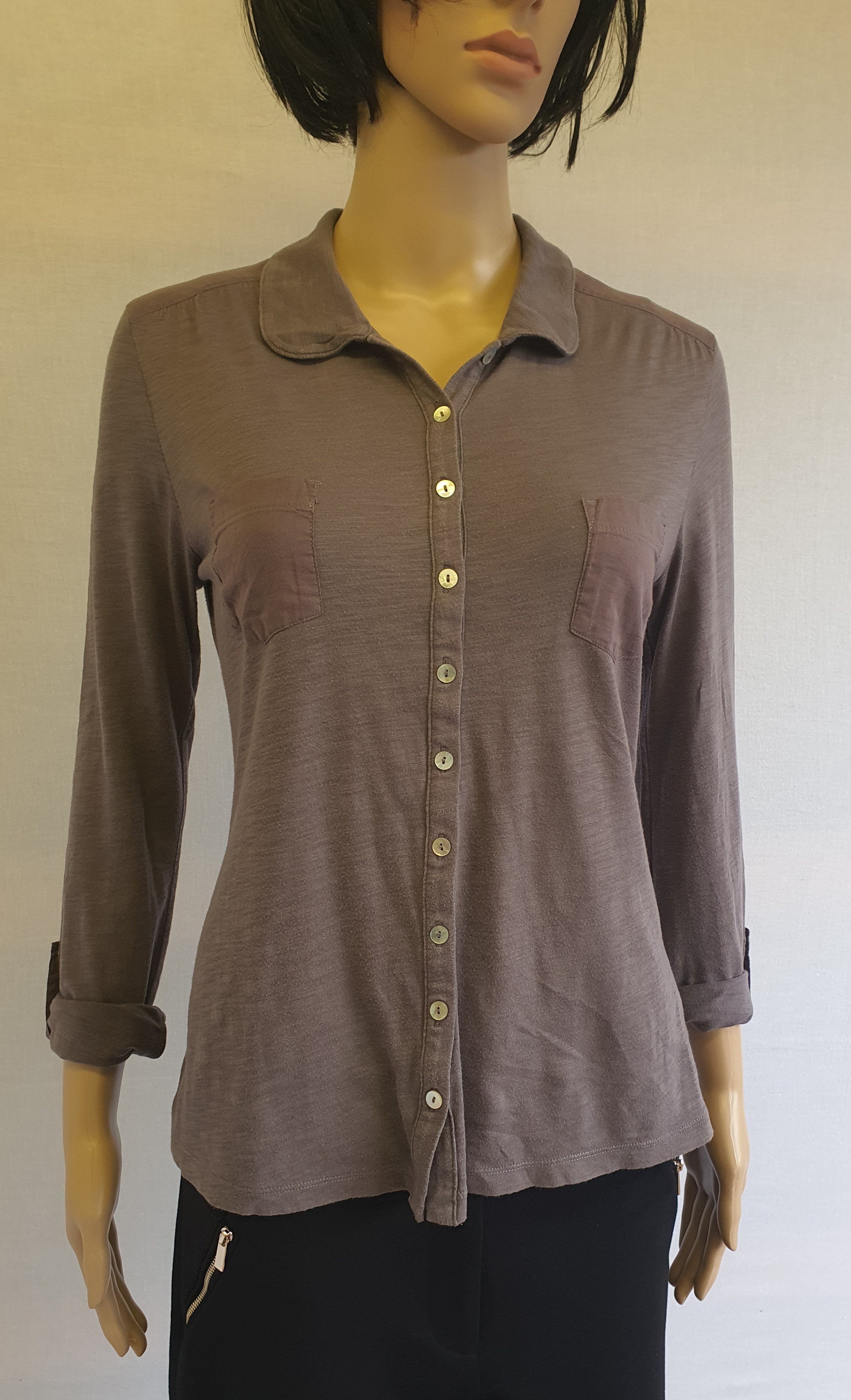 WHITE STUFF L/Sleeve Buttoned Shirt Size UK10