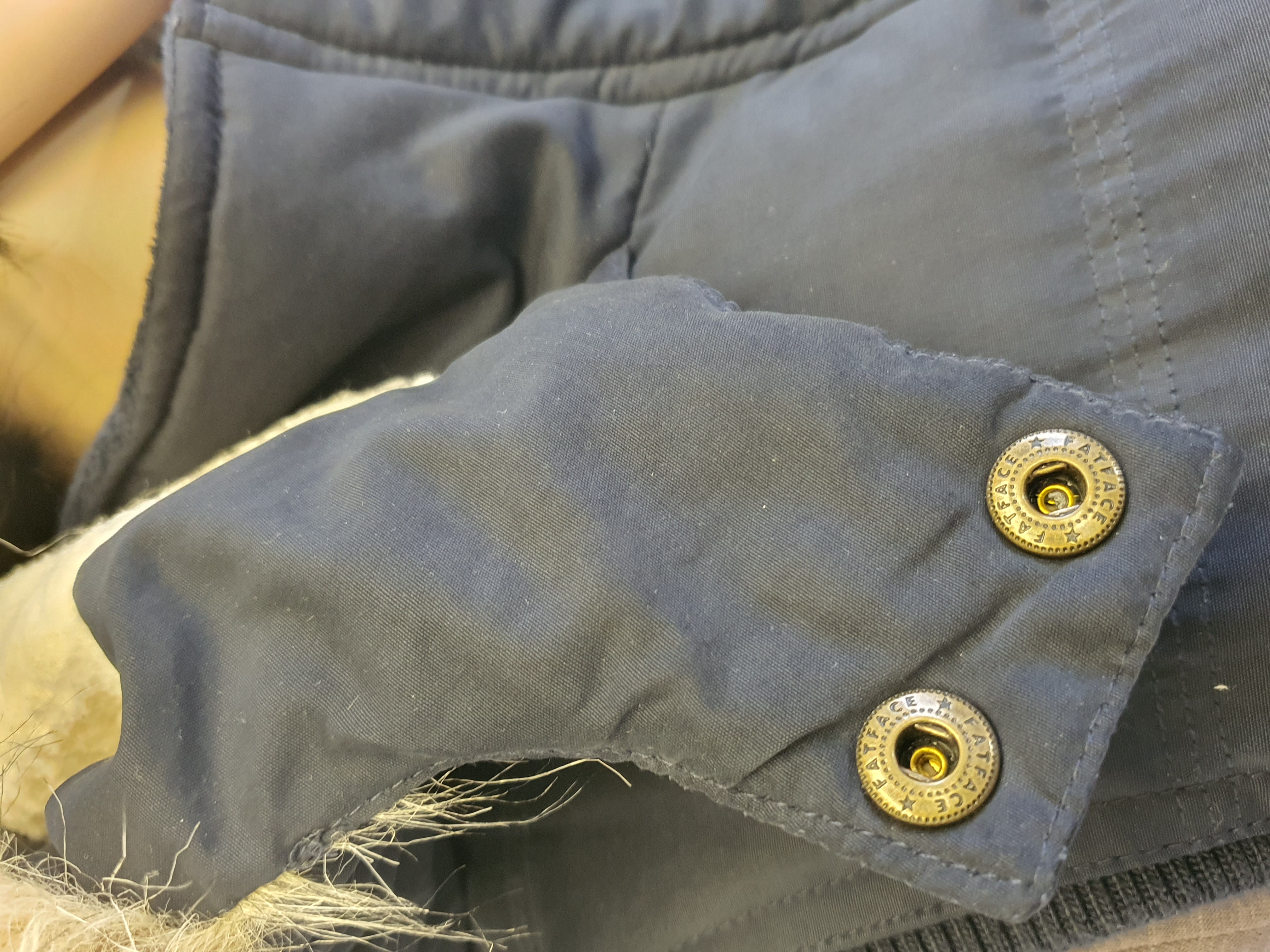 FATFACE Sleeveless Fleece Lined Fur Hooded Bodywarmer Size UK6