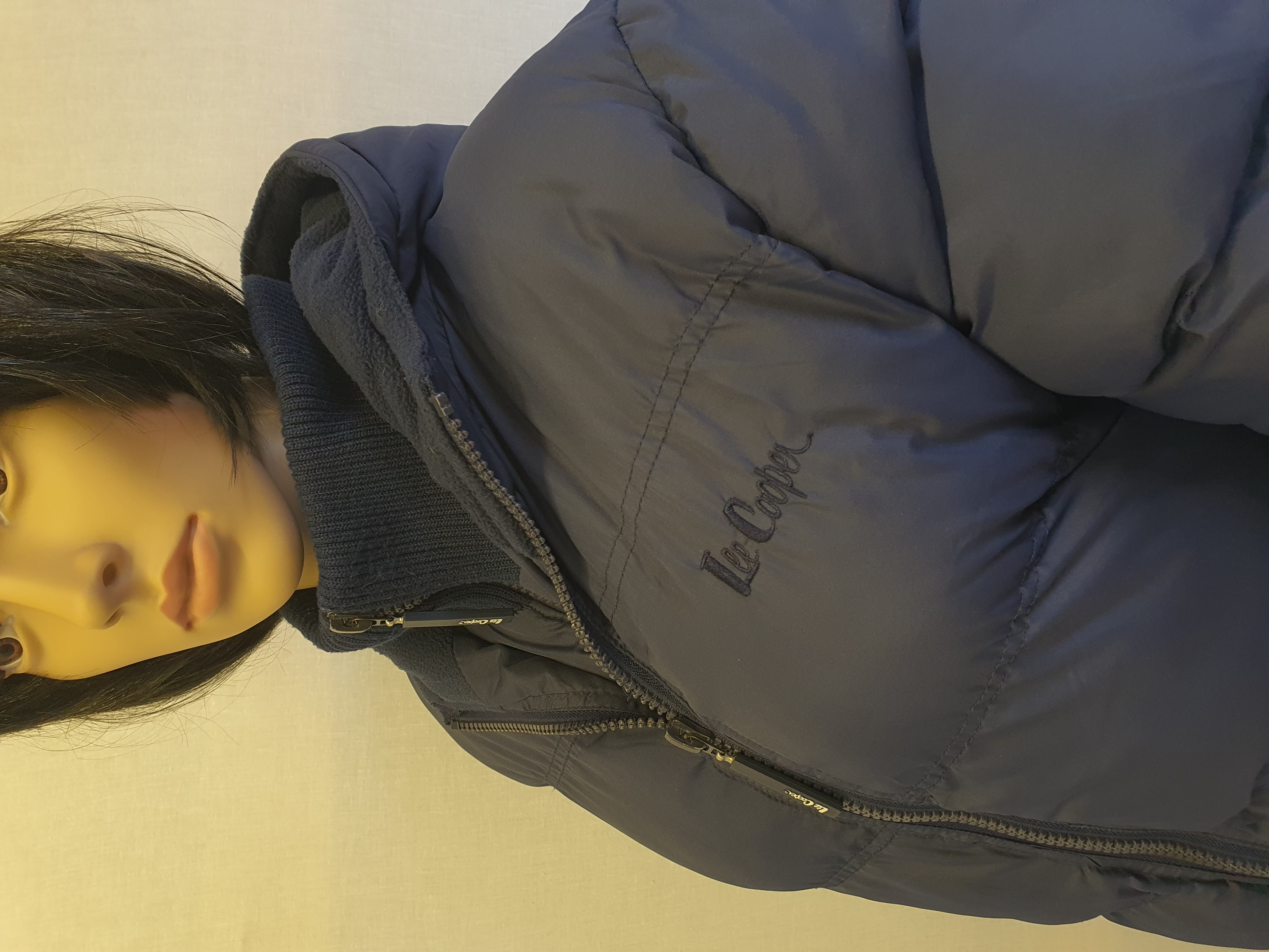 LEE COOPER Blue Padded Fleece Lined Coat Size UK10 /12