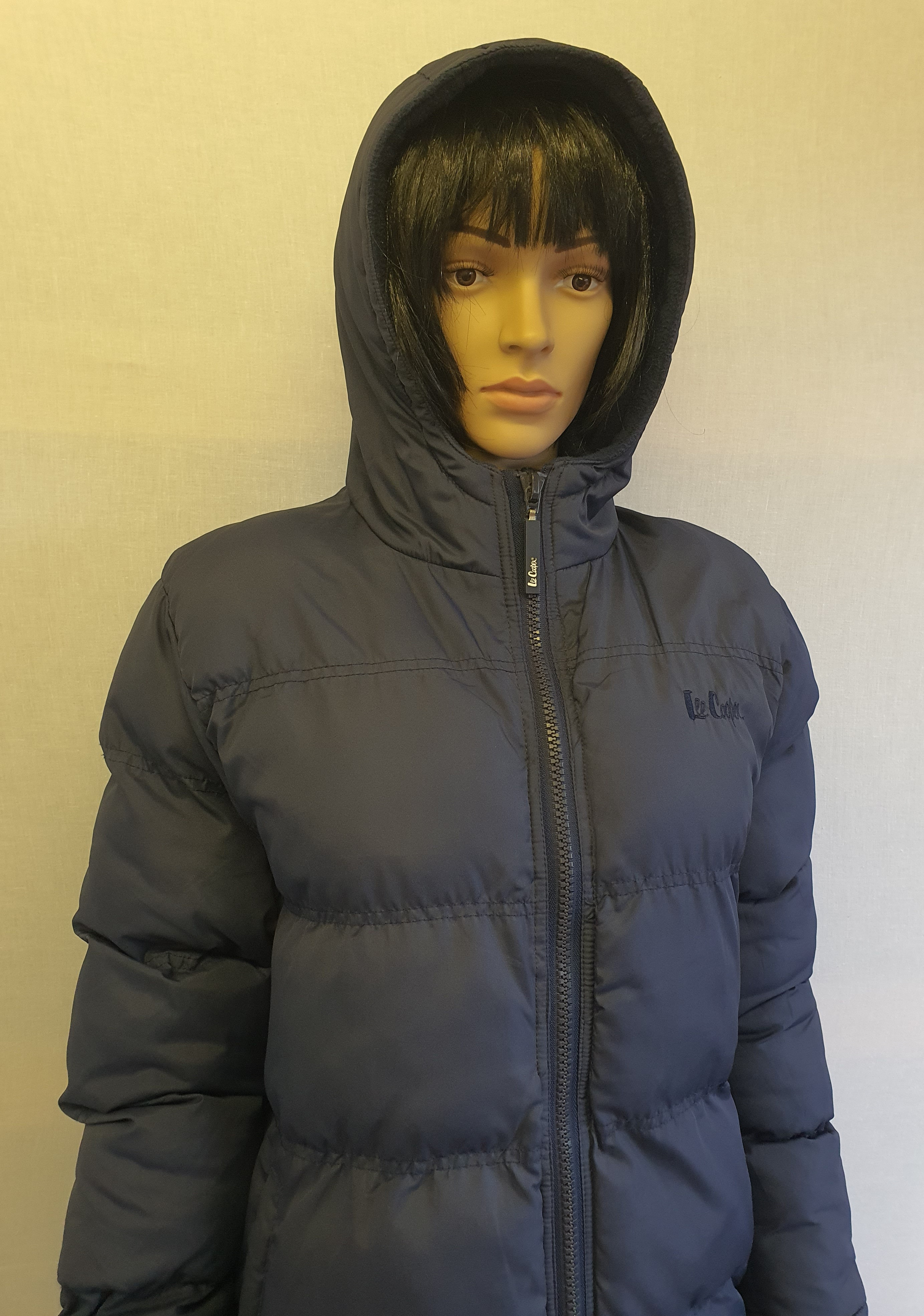 LEE COOPER Blue Padded Fleece Lined Coat Size UK10 /12