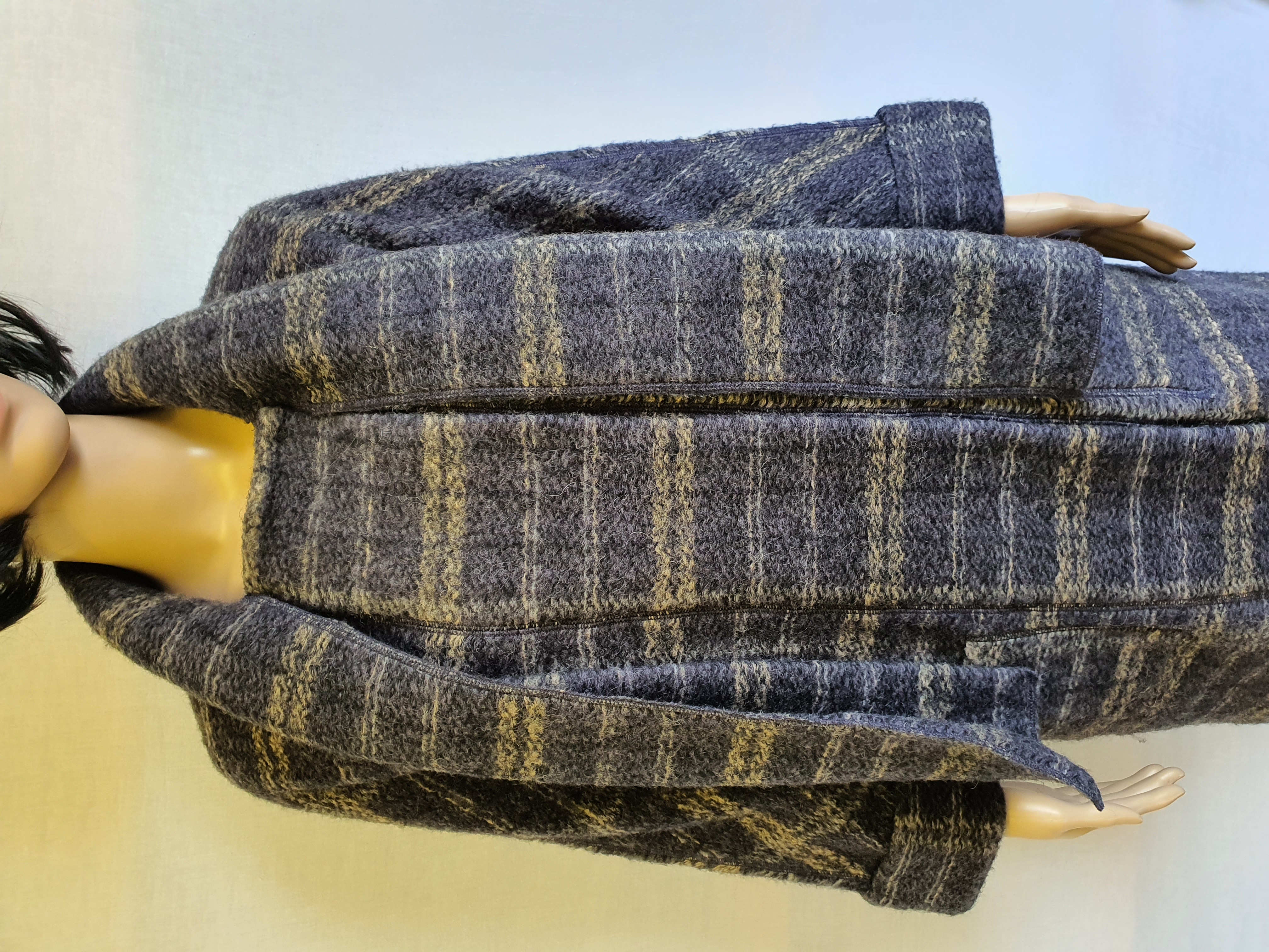 PAUL COSTELLOE Wool & Mohair Blend Jacket with Attached Scarf UK10