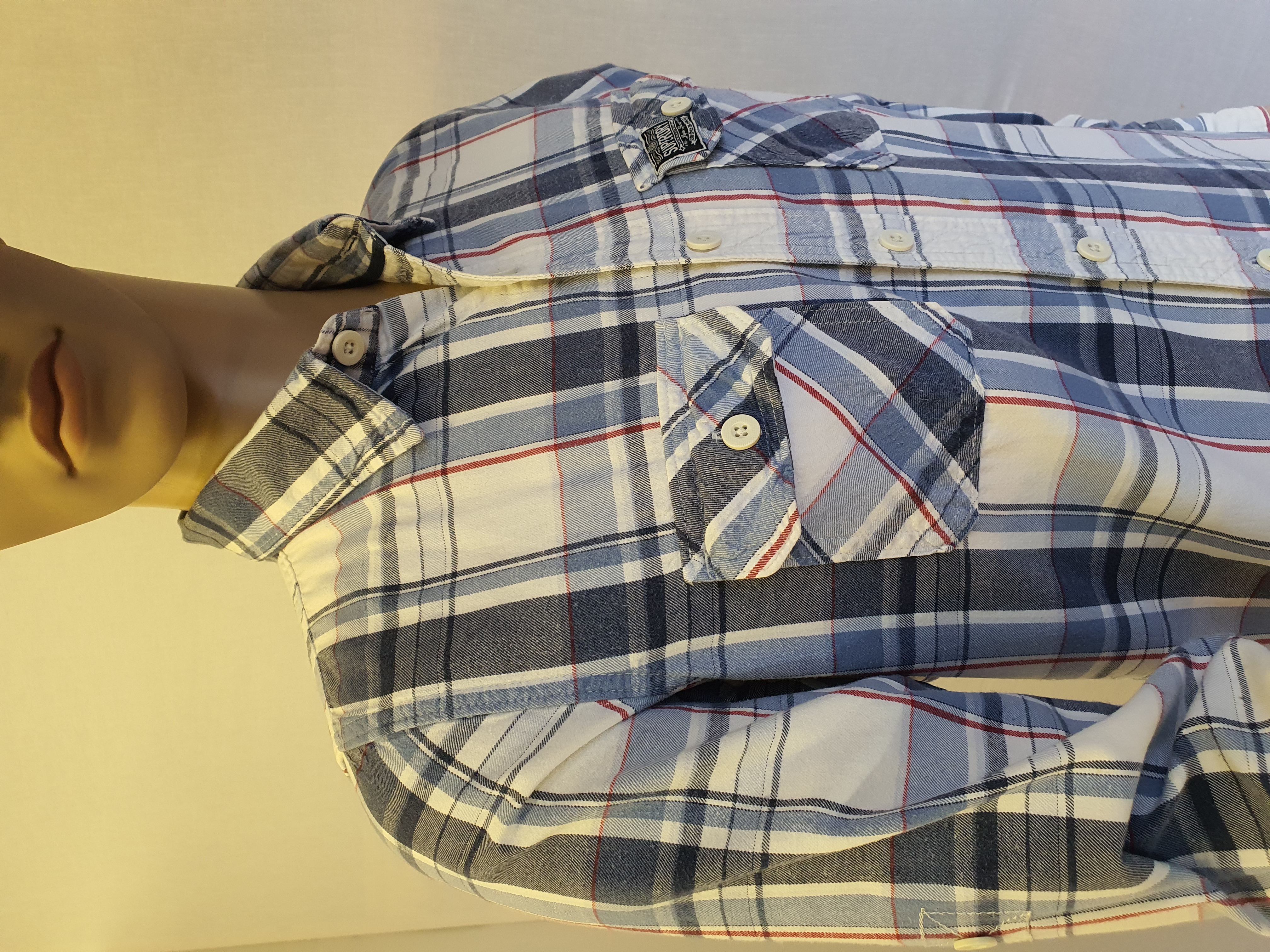 SUPERDRY Long Sleeve Cheque Lumberjack Shirt Size M