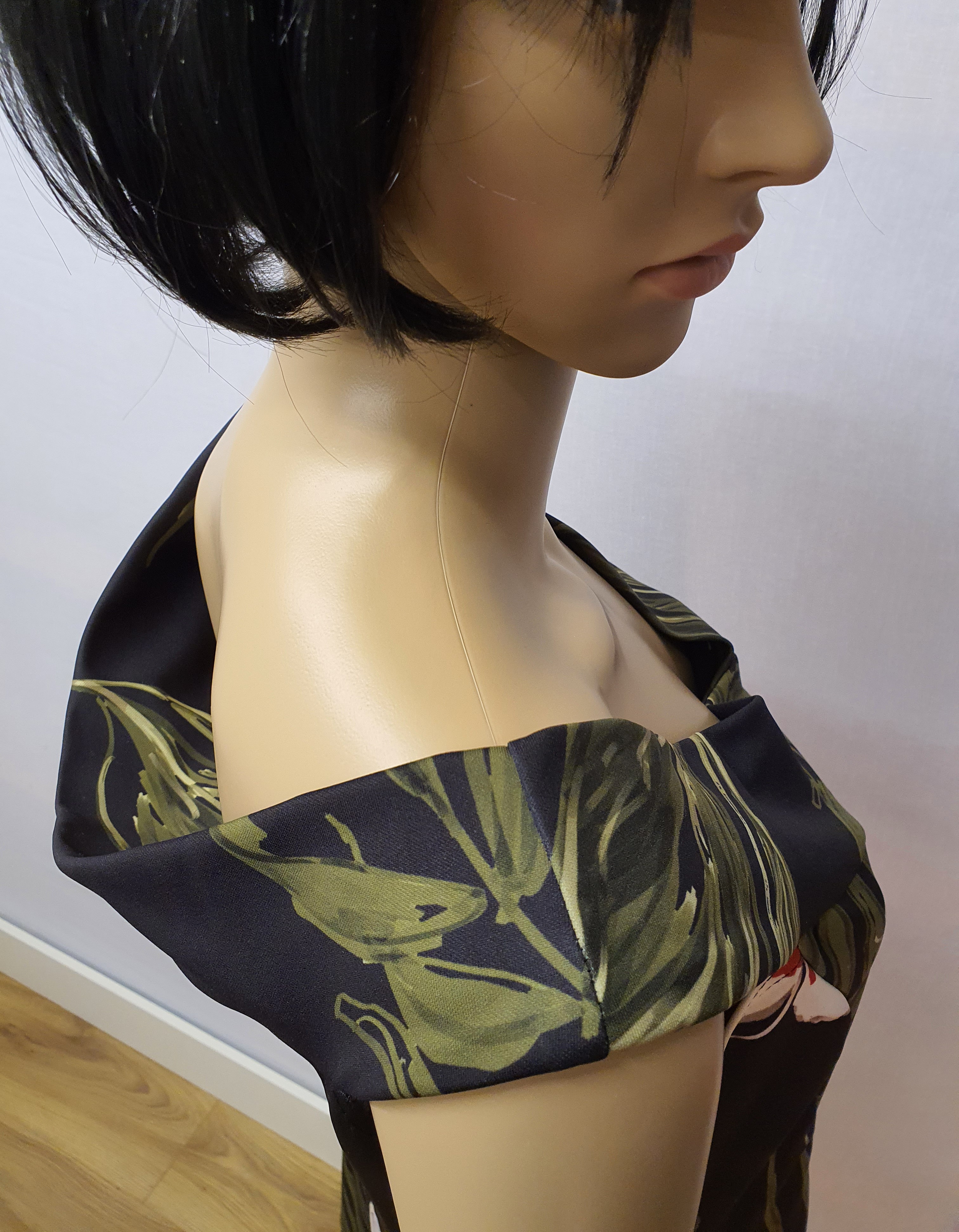 QUIZ Black Sleeveless Flower Dress Size UK16