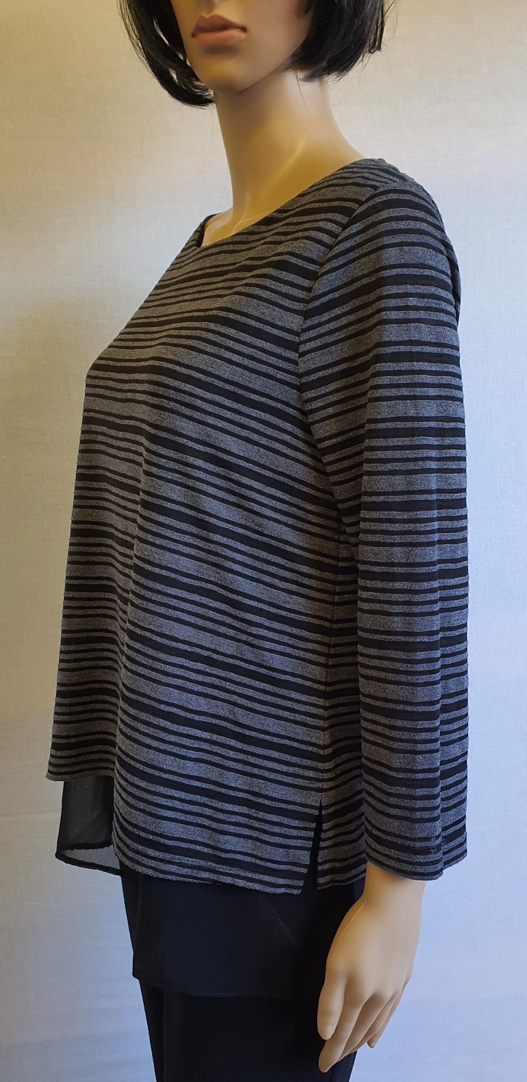 PHASE EIGHT Long Sleeve Striped Top Size UK 12