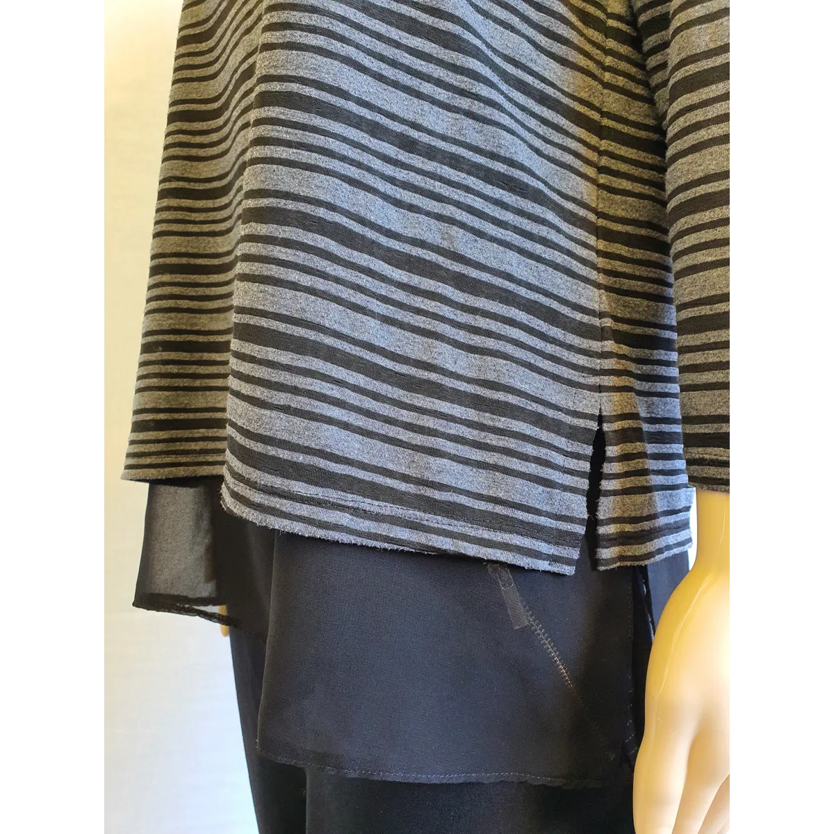 PHASE EIGHT Long Sleeve Striped Top Size UK 12