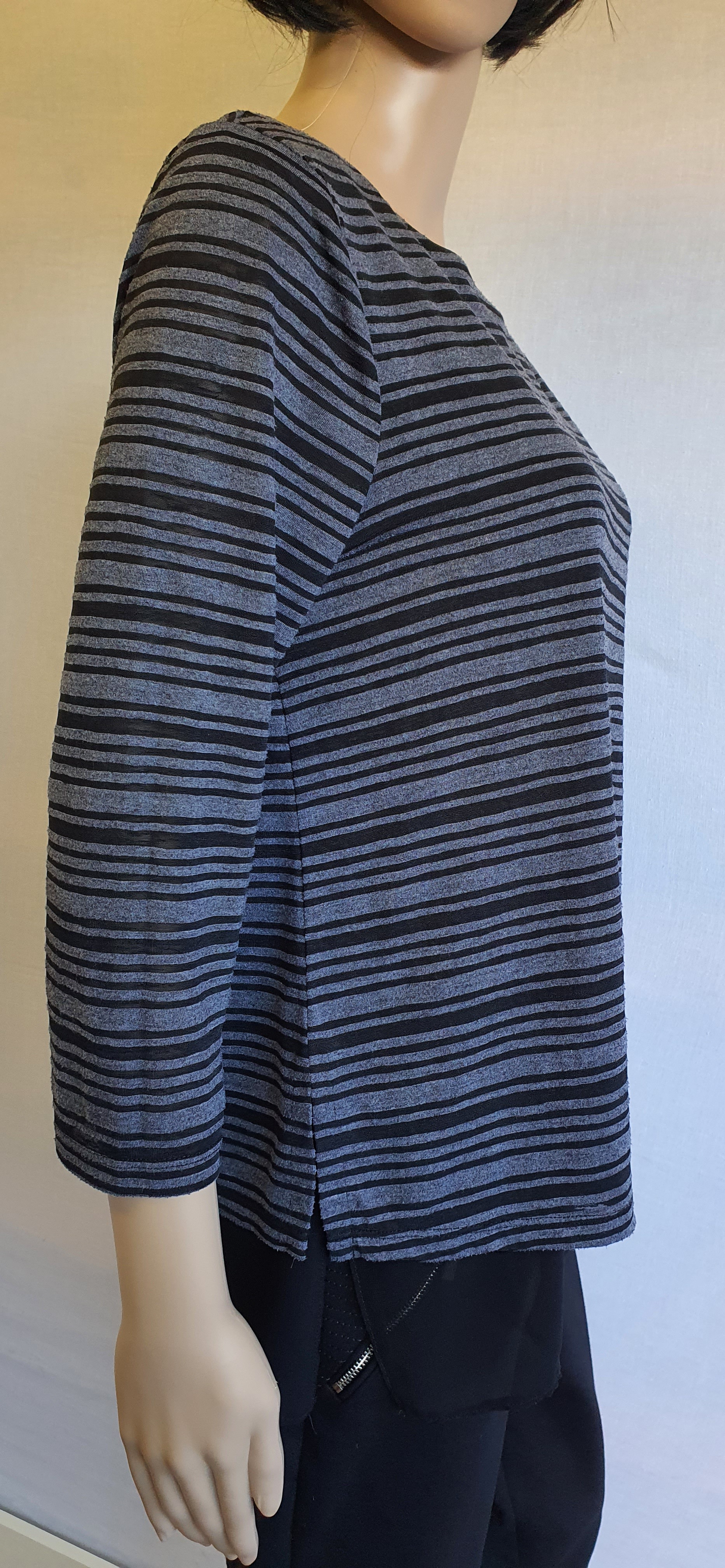 PHASE EIGHT Long Sleeve Striped Top Size UK 12