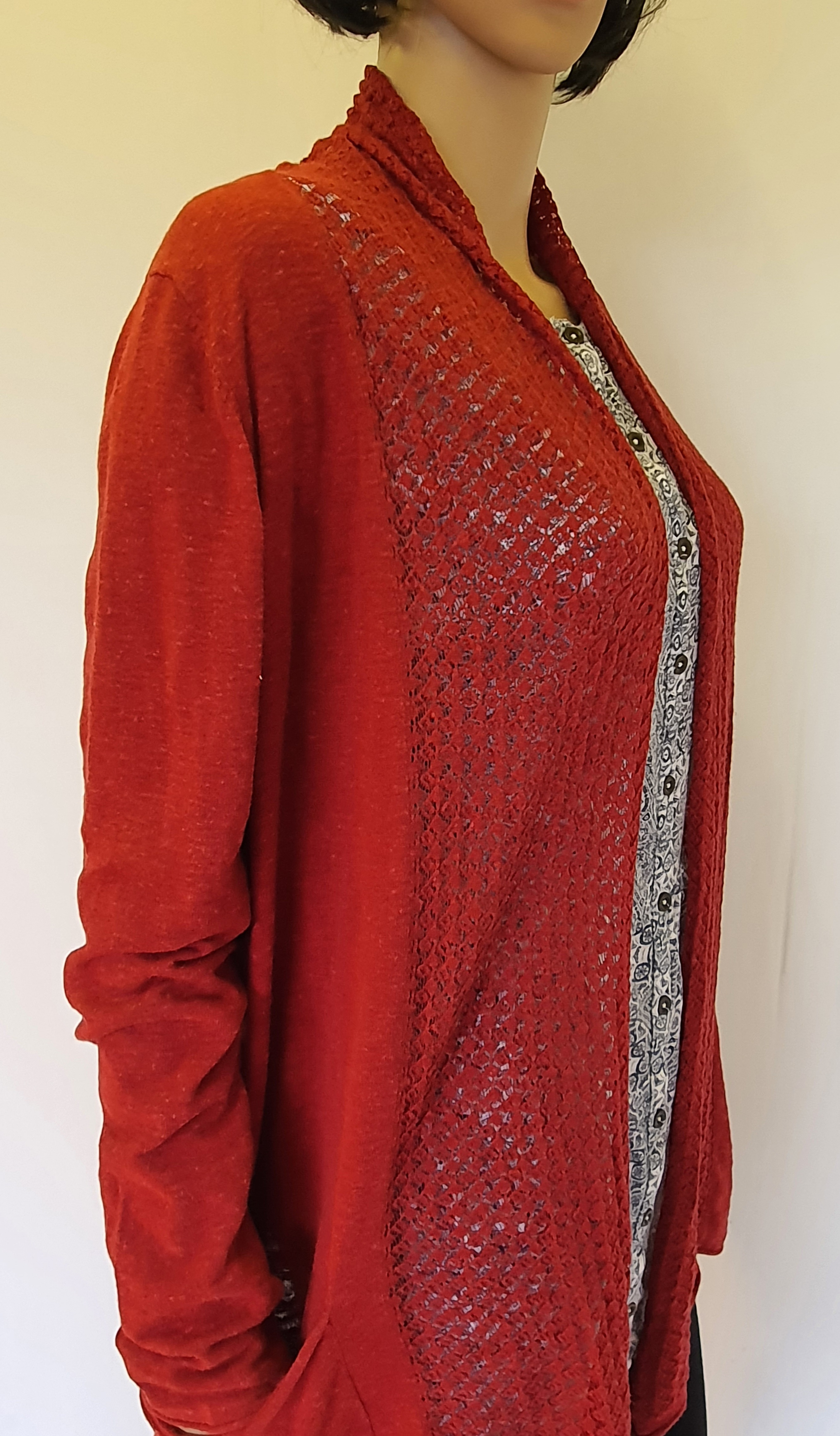FATFACE Red Long Sleeve Cardigan Size UK10