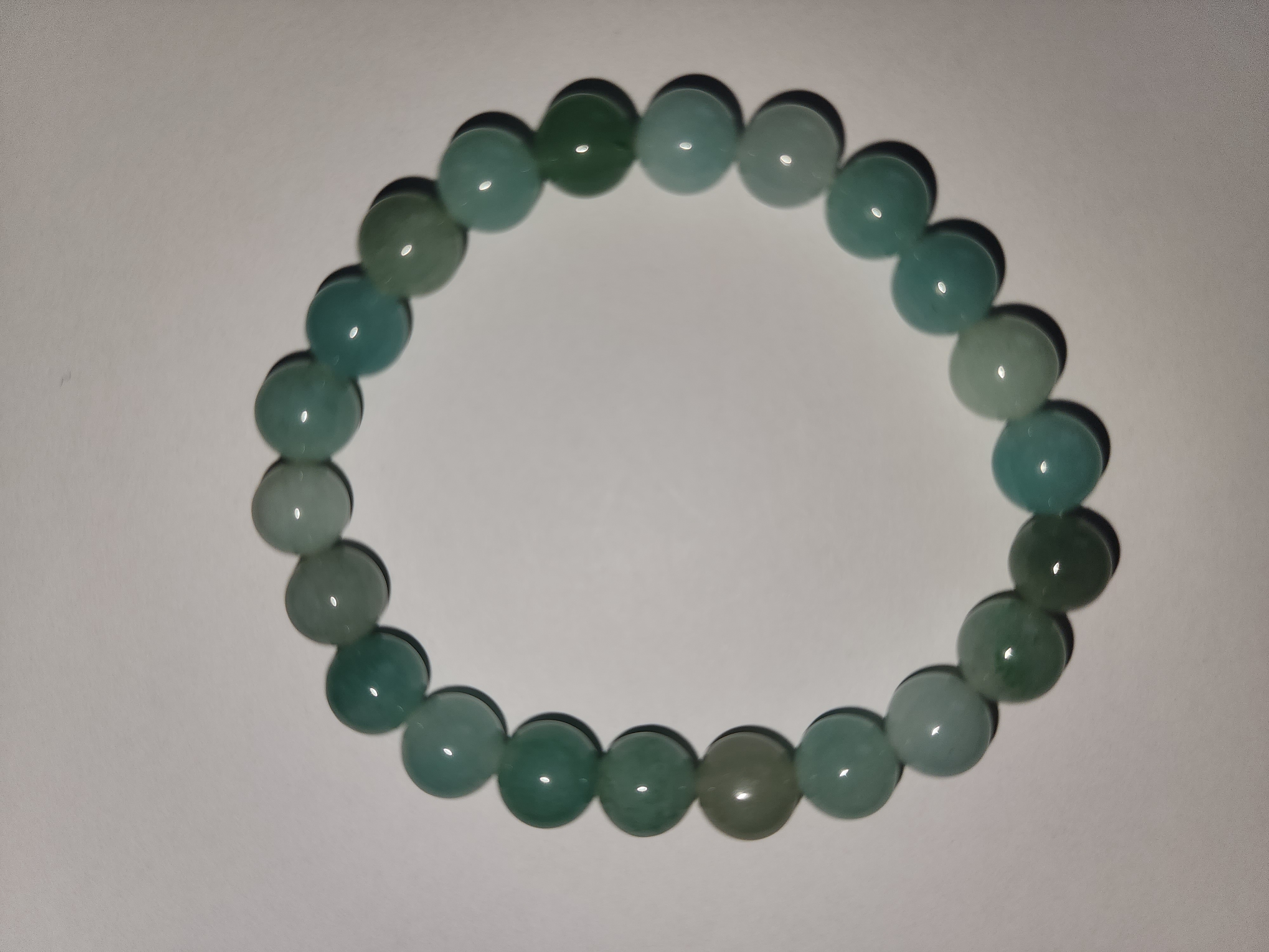 Amazonite Heart Chakra Imprinted Frequency Beaded Bracxelert