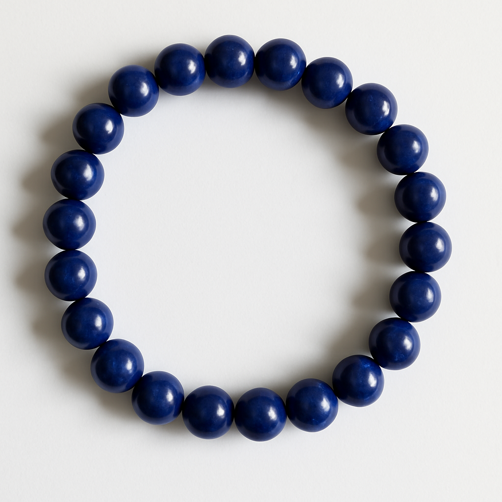 Lapis Intuition Imprinted Frequency Beaded Bracelt