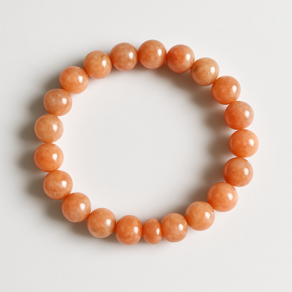 Sunstone Emotional Balance Imprinted Frequency Beaded Bracelt