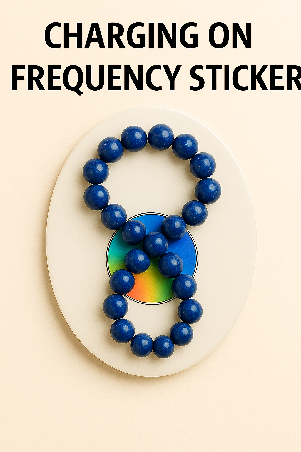 Lapis Intuition Imprinted Frequency Beaded Bracelt