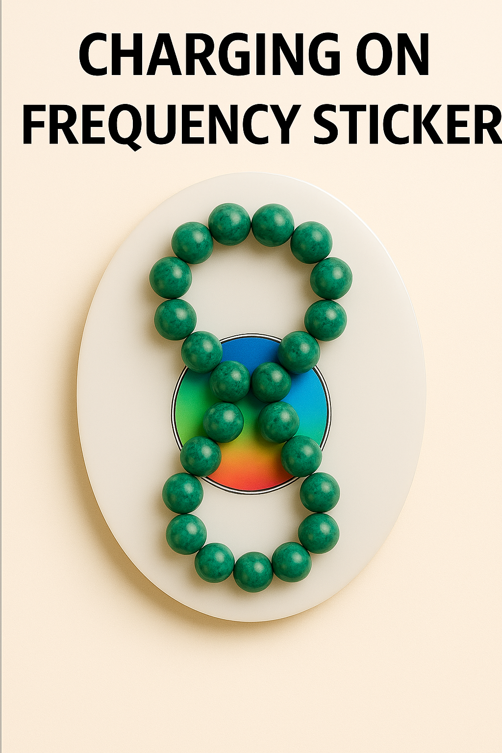 Chrysocolla Communication Imprinted Beaded Braceletinte dFrequency Beaded Bracelet