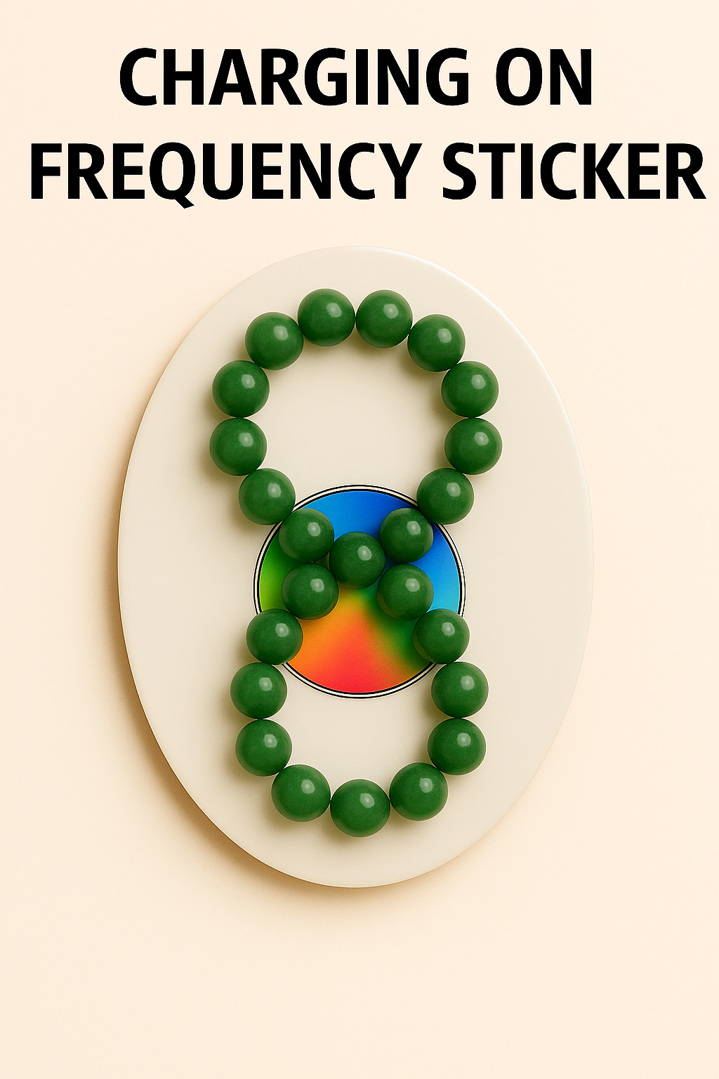 Jade Luck & Protection Imprinted Frequency Beaded Bracelet
