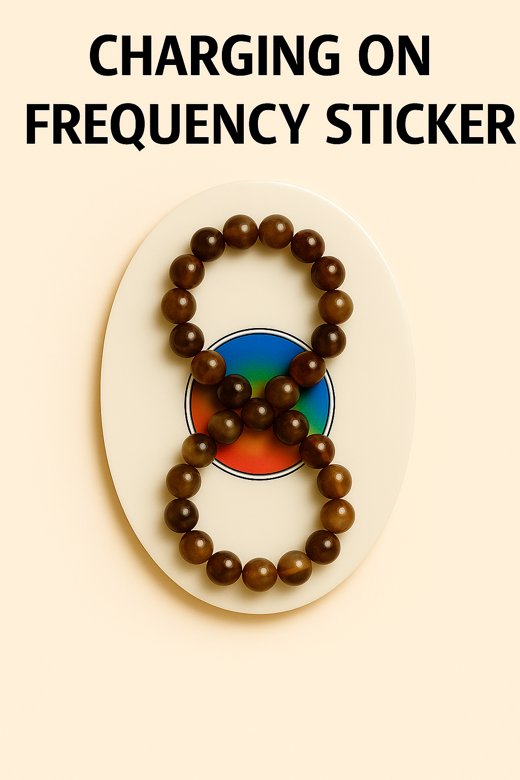 Brown Botswana Agate Emotional Support Imprinted Frequency Beaded Bracelet