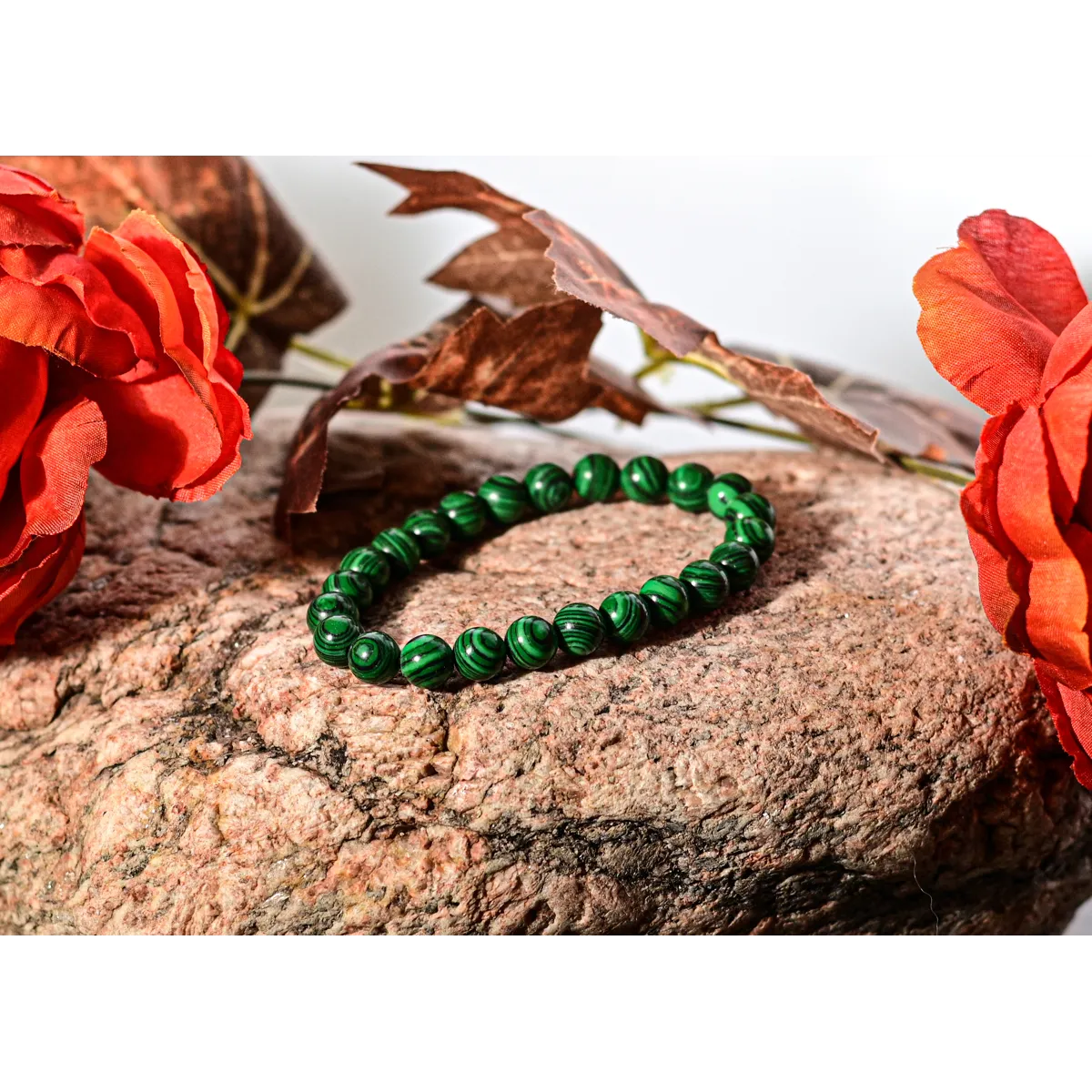 Malachite Balance Imprinted Frequency Bracelet