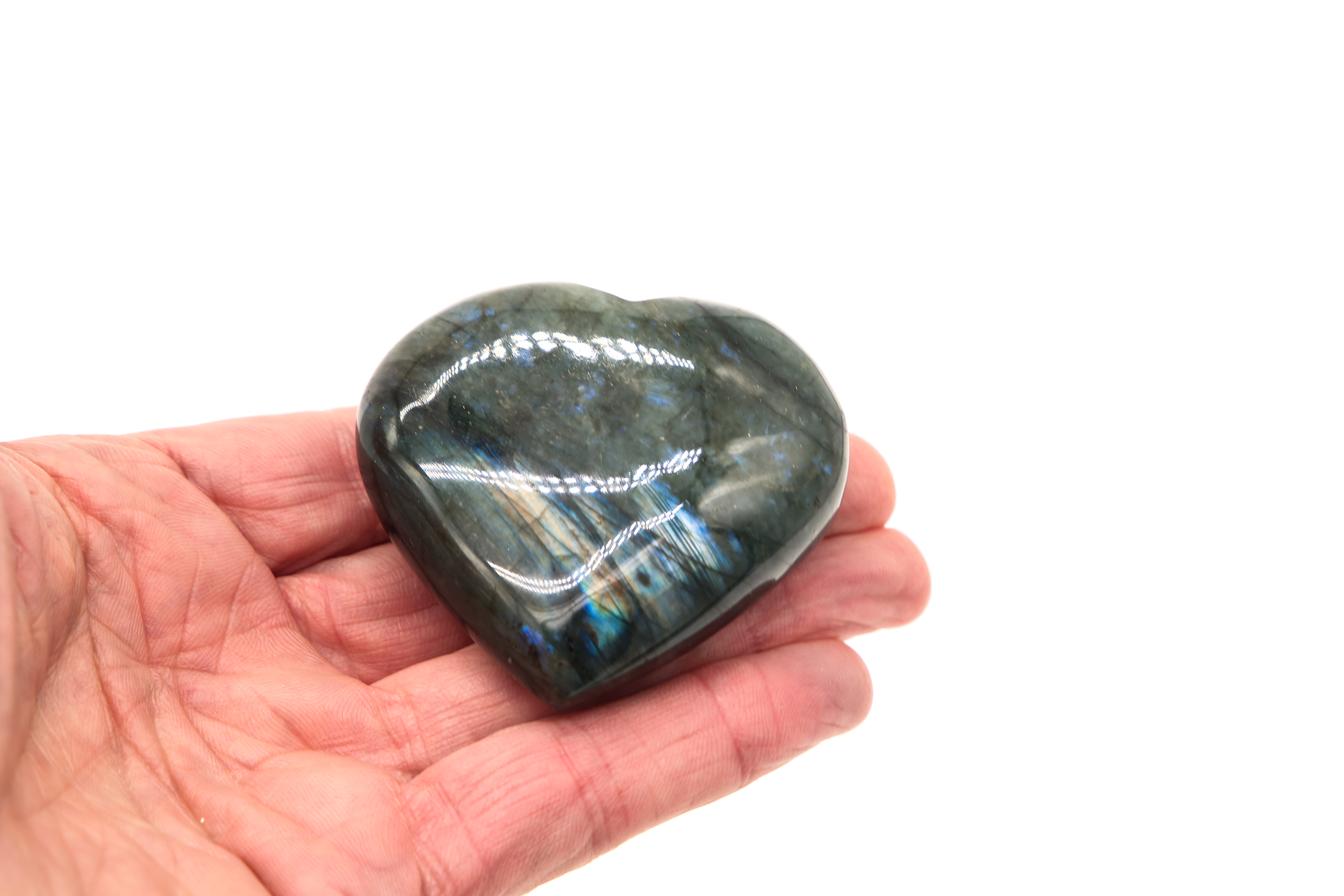 Labradorite Heart