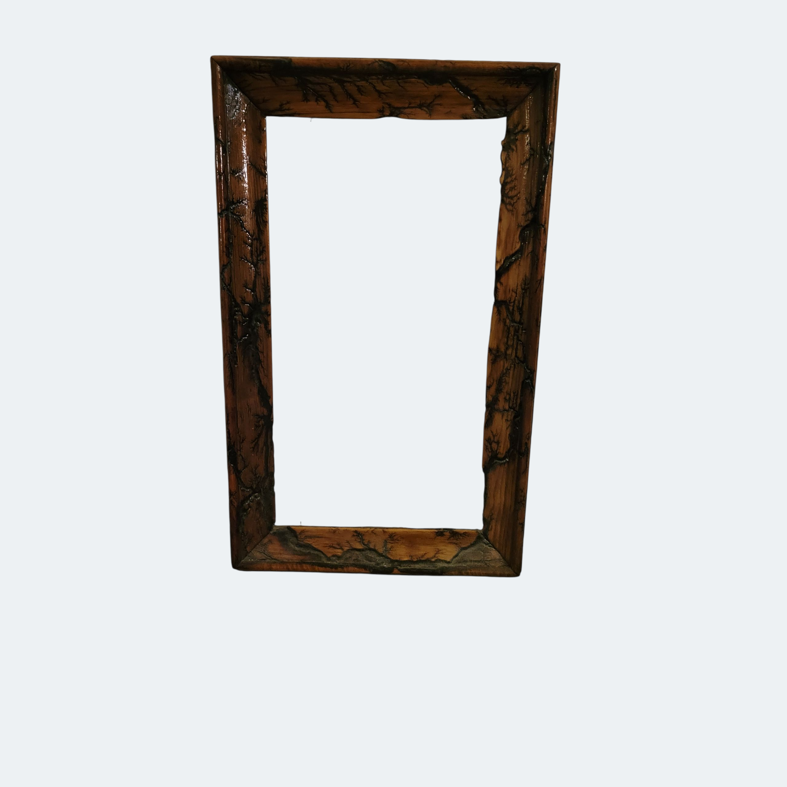 Fractal burnt frames