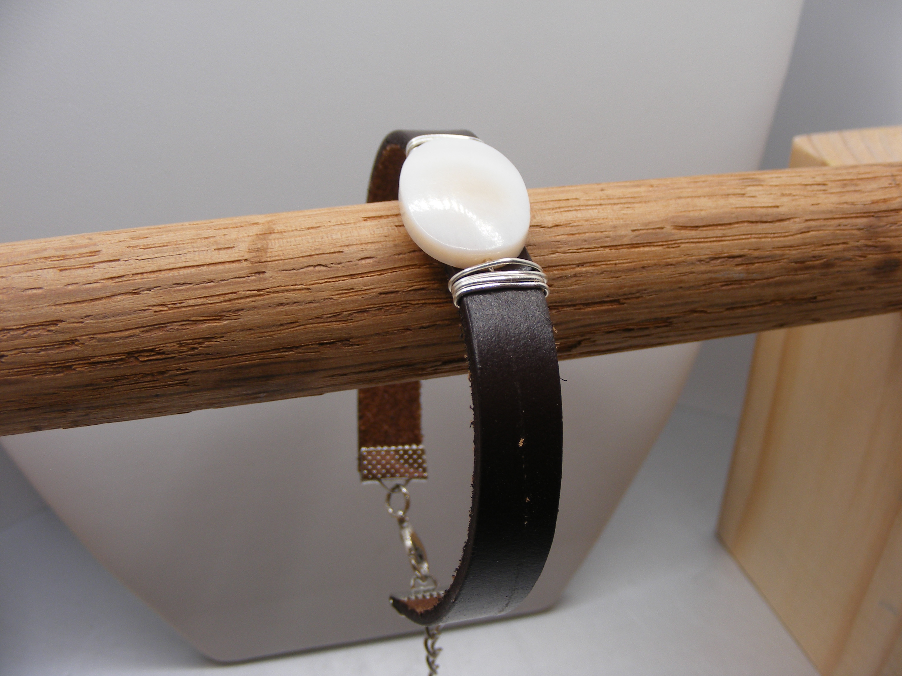 Mother of Pearl and Leather Bracelet - choice