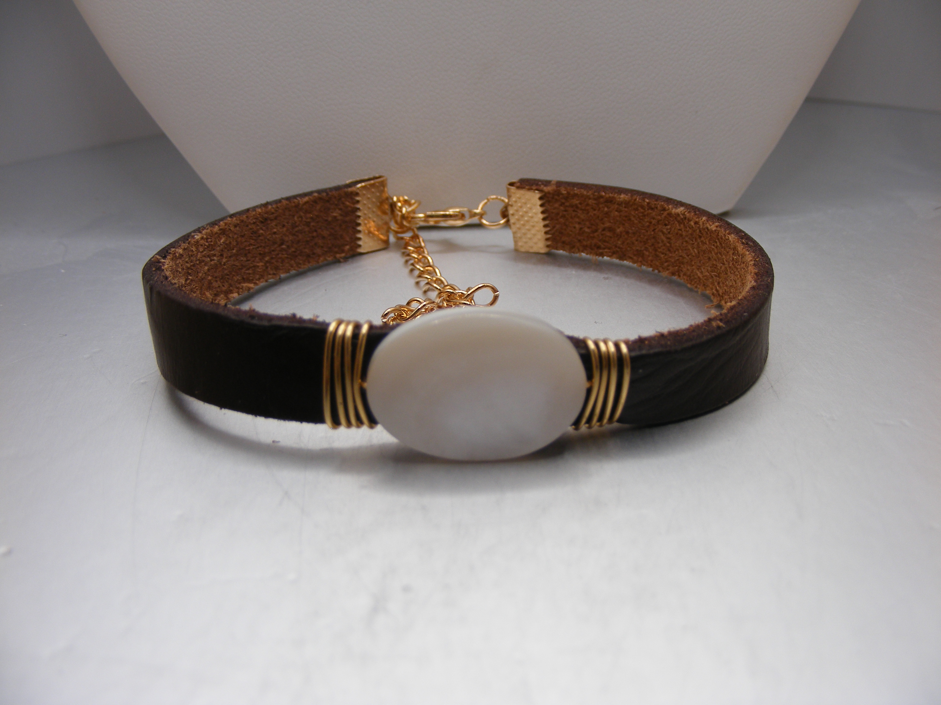 Mother of Pearl and Leather Bracelet - choice