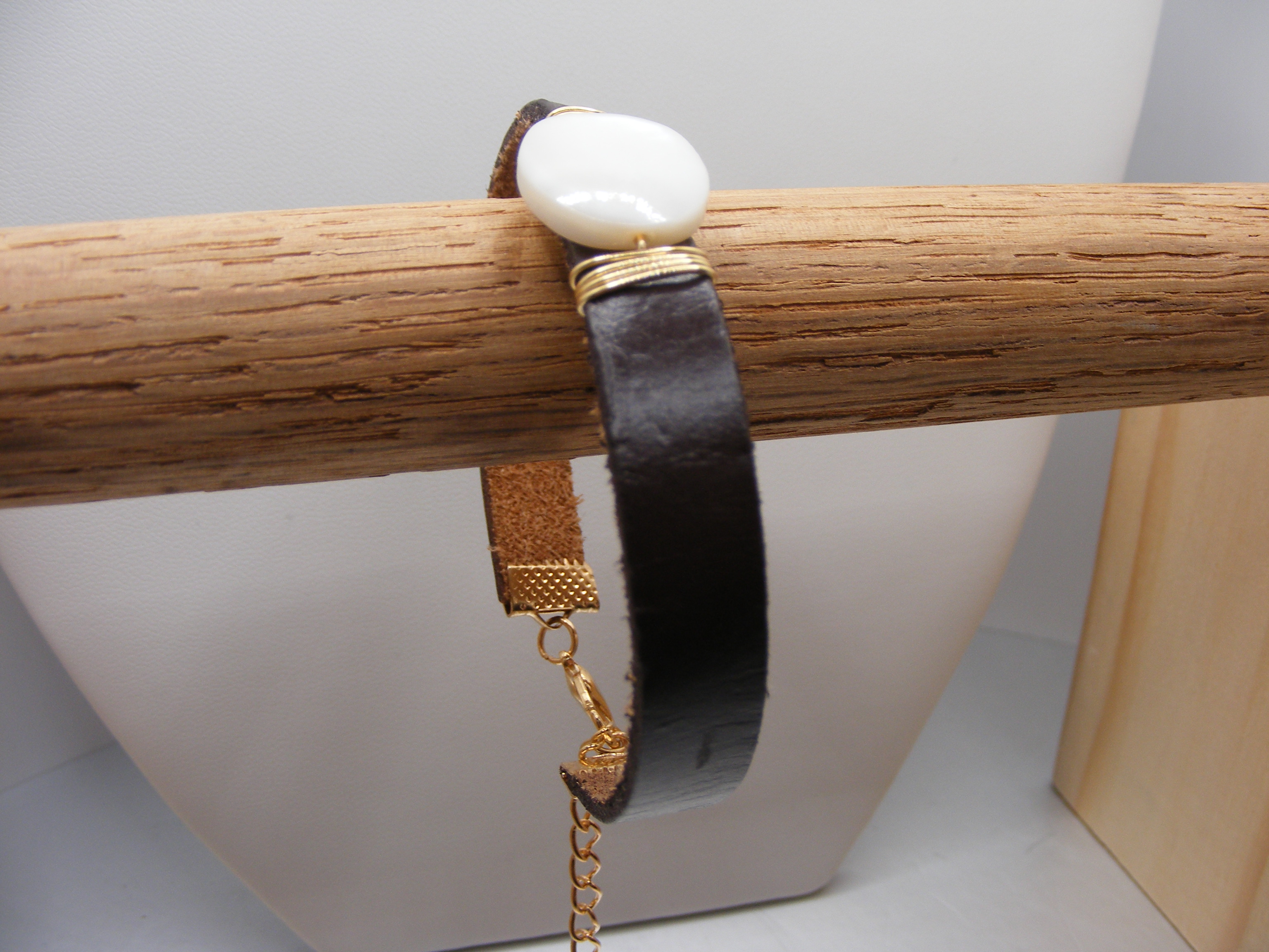 Mother of Pearl and Leather Bracelet - choice